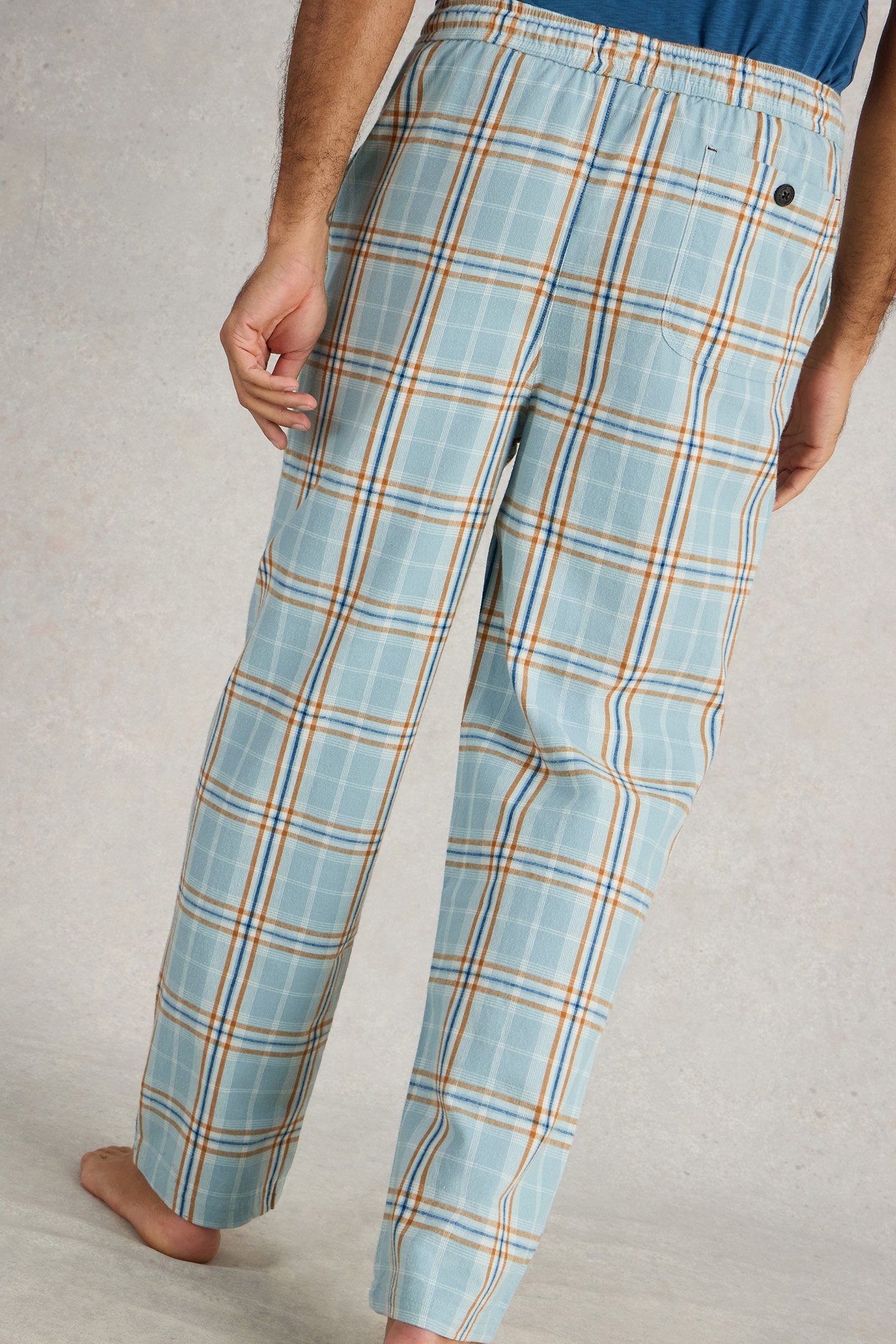 MOORLAND FLANNEL PJ TROUSER BLUE MULTI 4