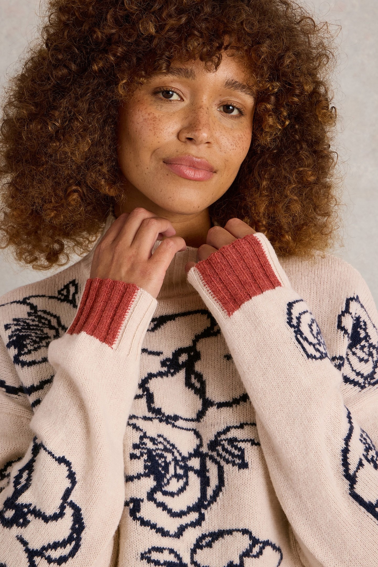 SPRIG FLORAL JUMPER NATURAL MULTI 5