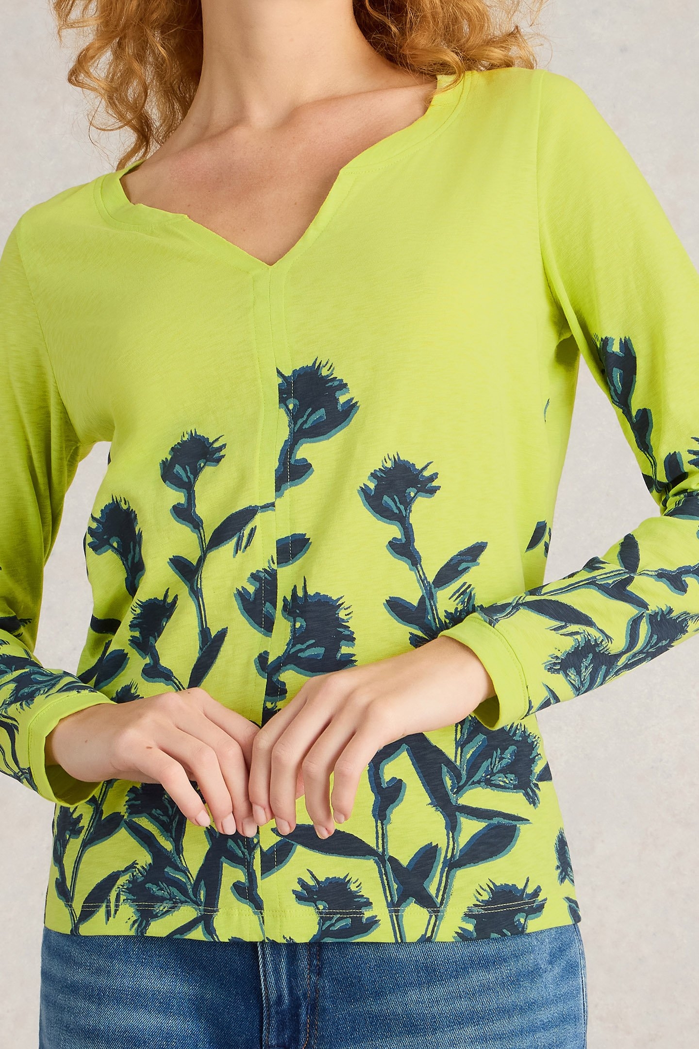 NELLY LS TEE YELLOW MULTI 5