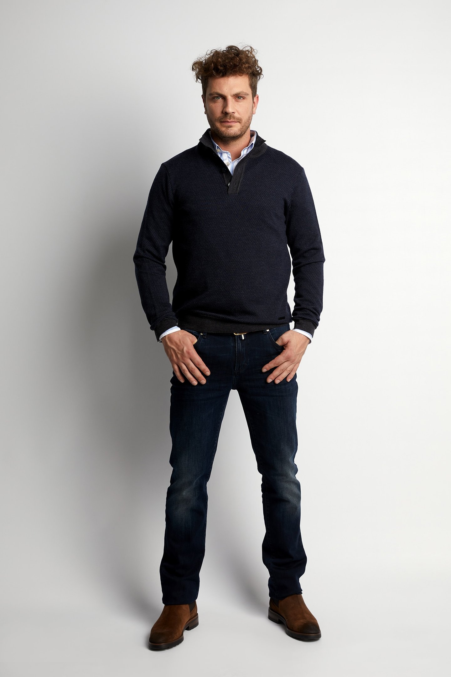 CUSTOM FIT MOCK NECK PULLOVER 1