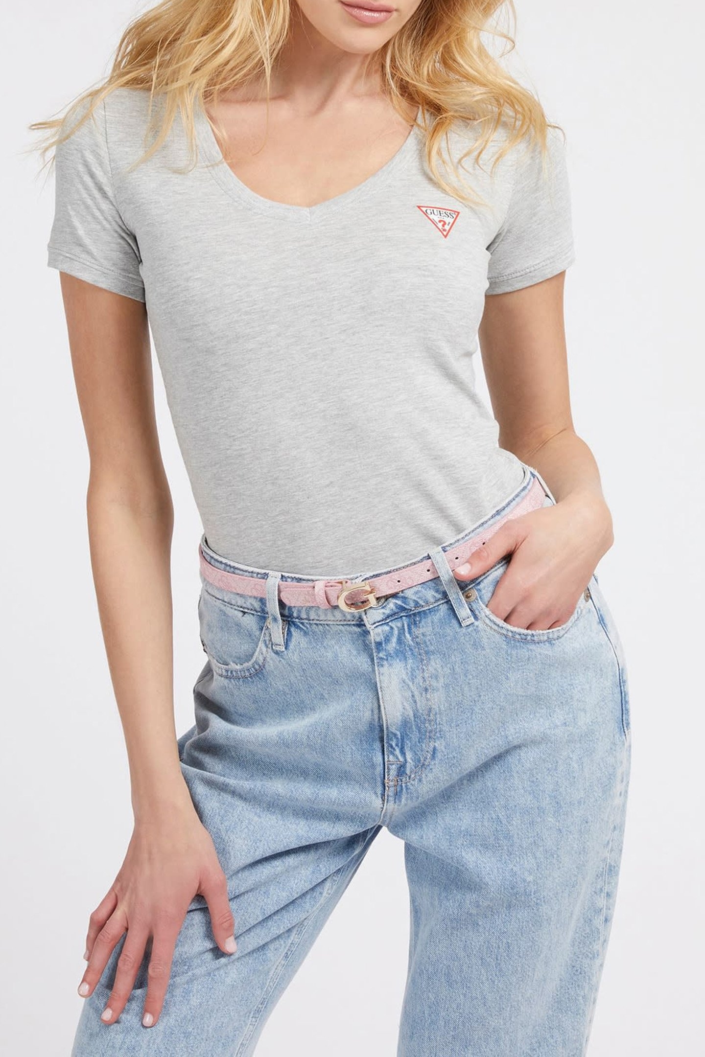 SS VN MINI TRIANGLE LIGHT MELANGE GREY M 1