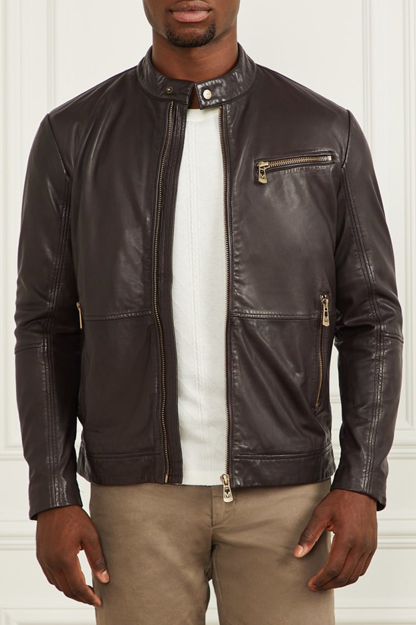 REAL LEATHER JACKET CHOCOLATE BROWNIE 4