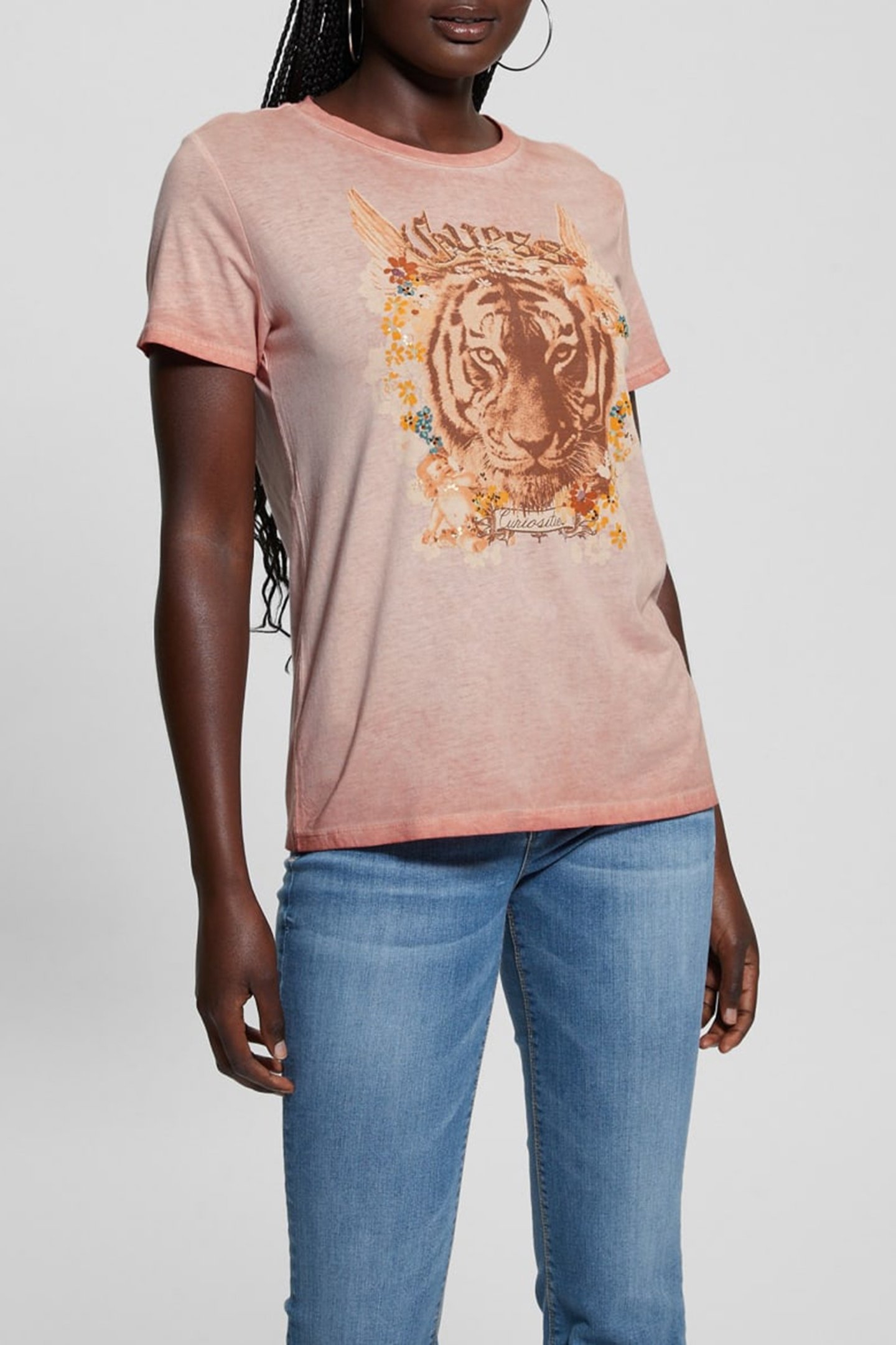 SS TIGER GOD EASY TE SATIN ROSE MULTI 1