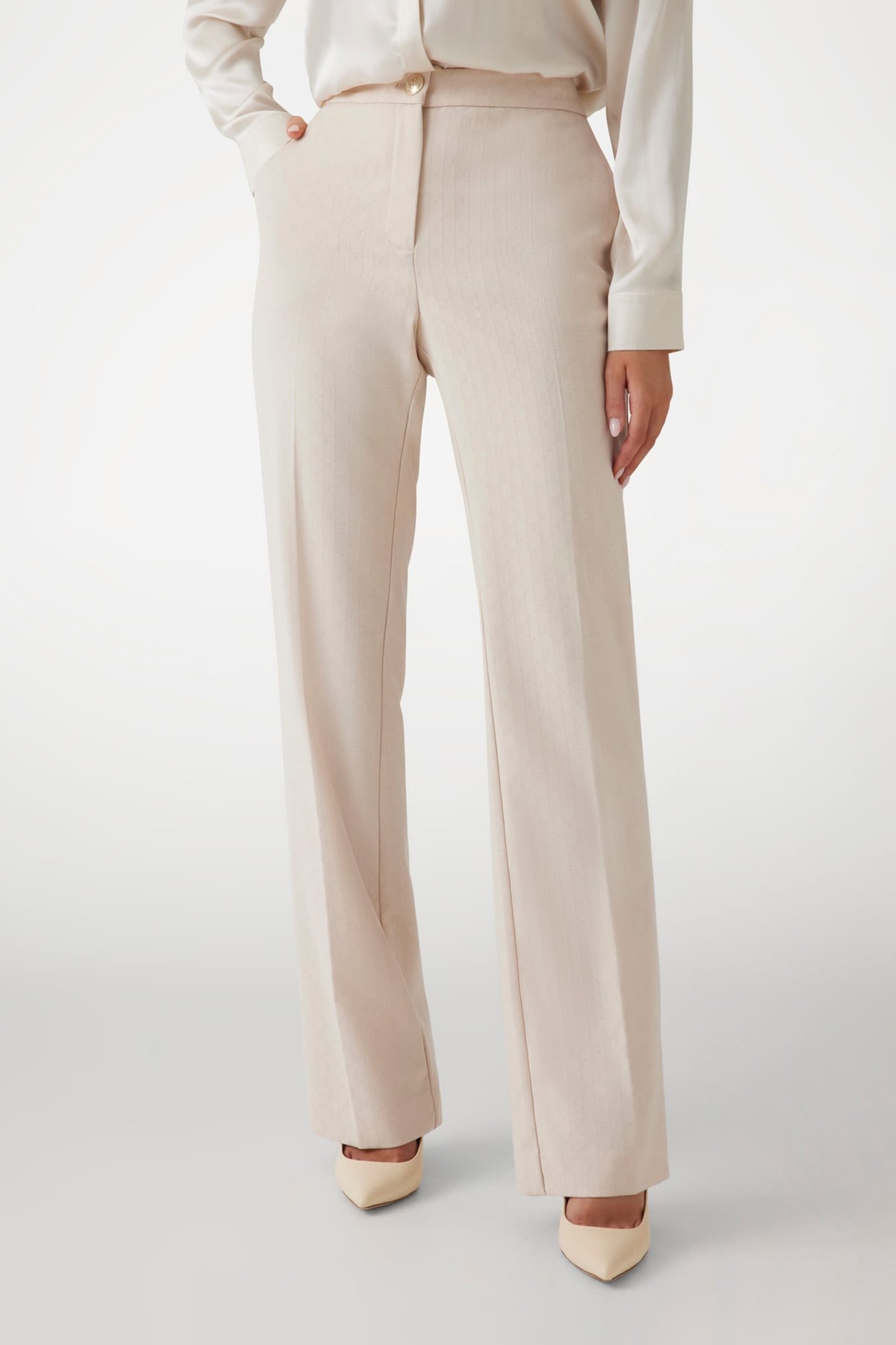 BLANCA PANT MUTED STONE MONOGRAM 1