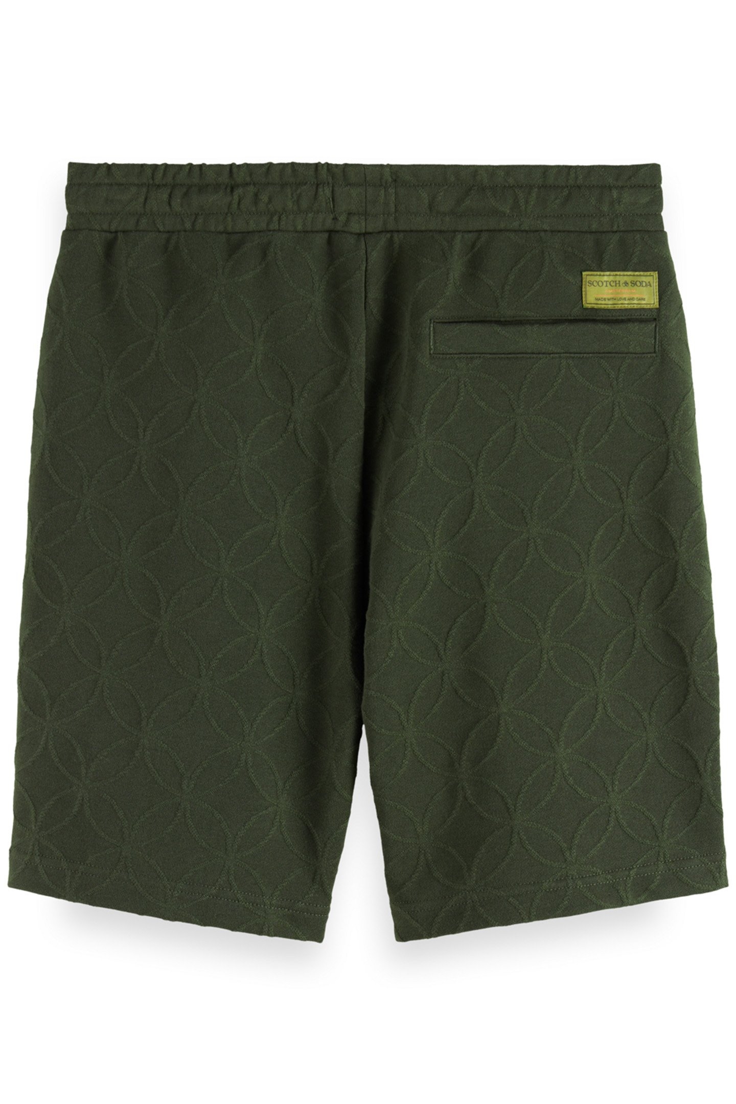 JACQUARD TERRY SWEATSHORTS HERITAGE GREEN 5