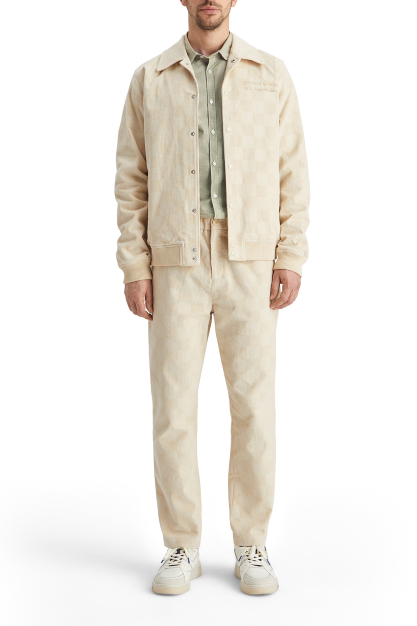 SEASONAL ESSENTIALS POPLIN CHECKED SHIRT GREEN CHECK 6