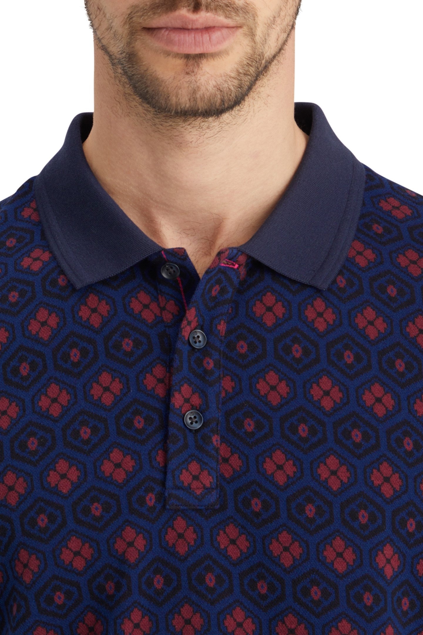 JACQUARD POLO INK BLUE JACQUARD 6