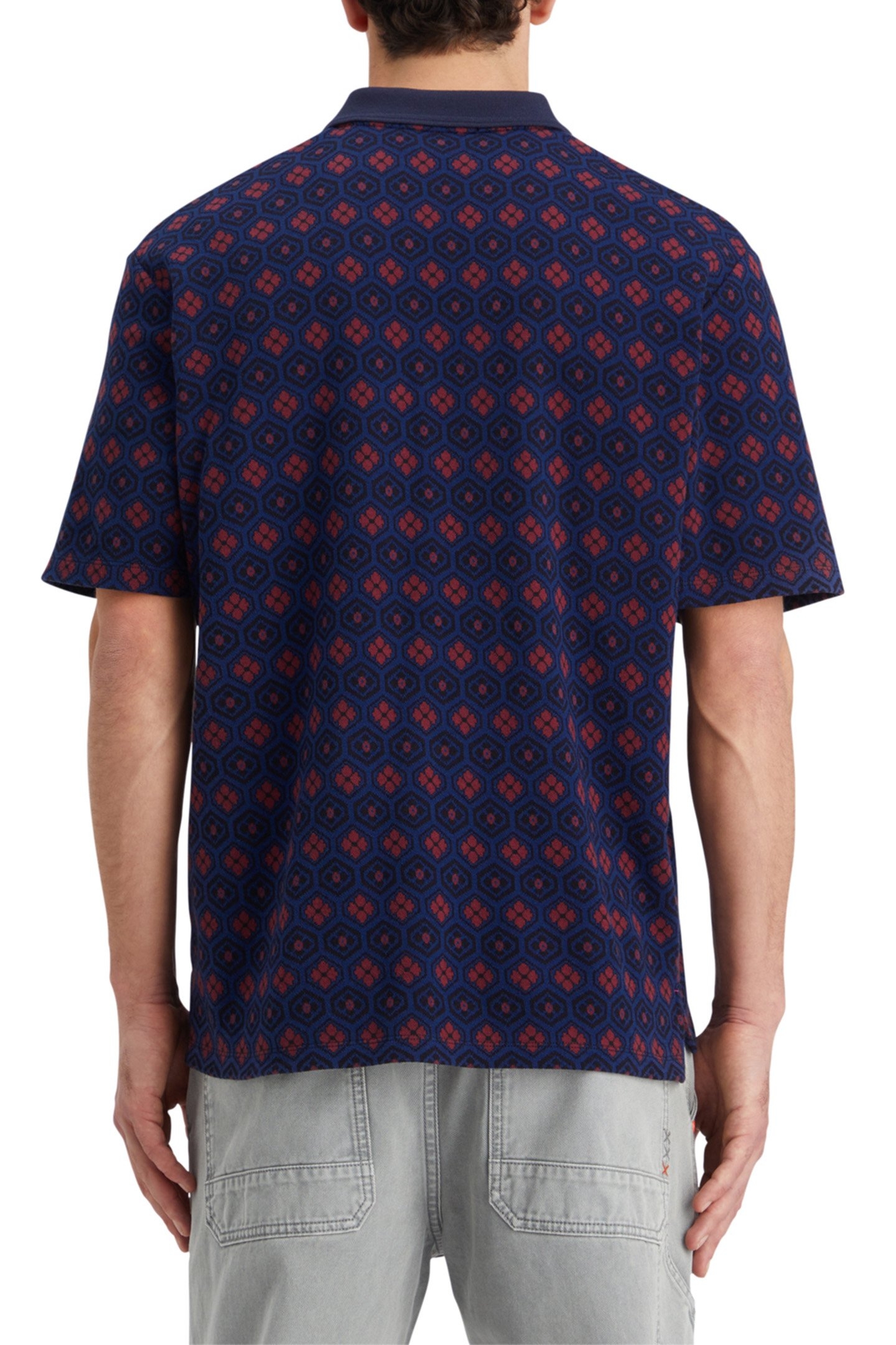 JACQUARD POLO INK BLUE JACQUARD 2