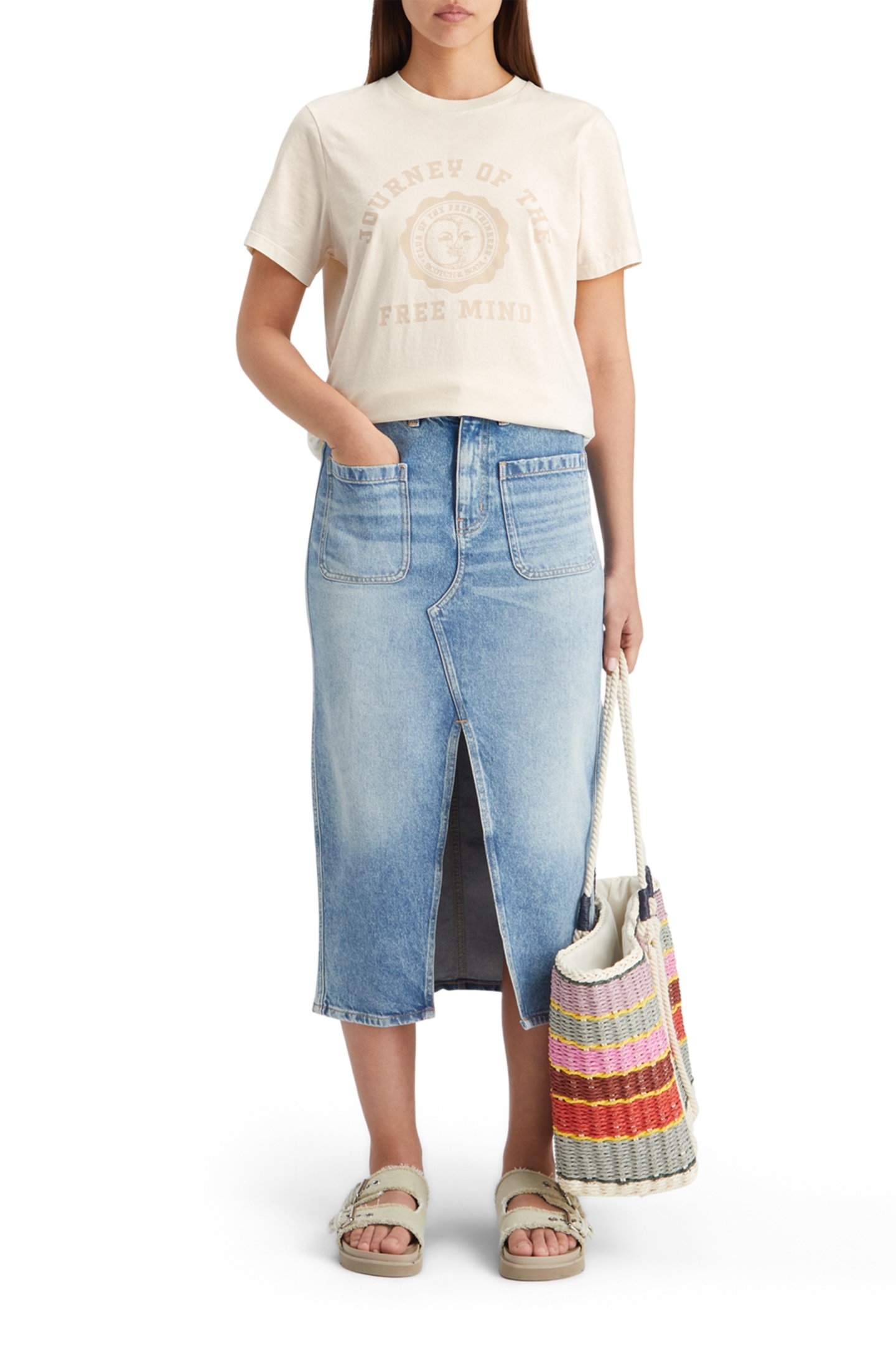 REGULAR FIT T-SHIRT WITH FRONT ARTWORK SOFT ICE 3