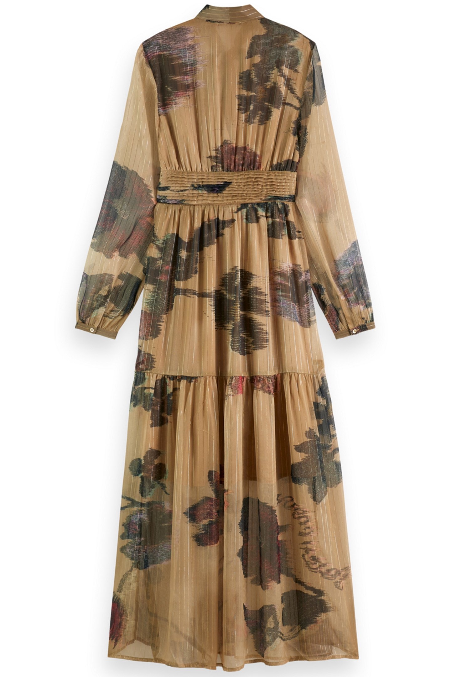 MAXI DRESS LUREX POETRY TAPESTRY MILITARY 2