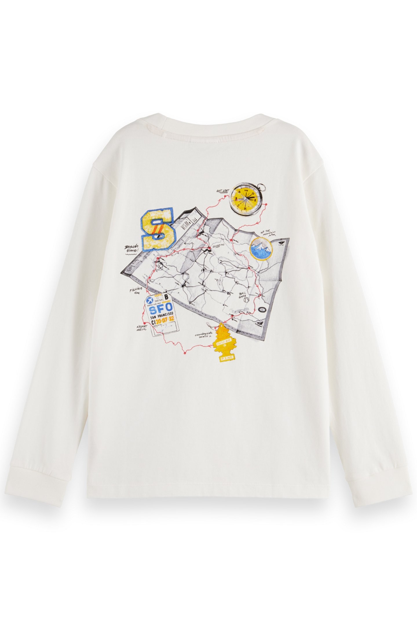 BOY LONG-SLEEVED ARTWORK T-SHIRT SWAN 2