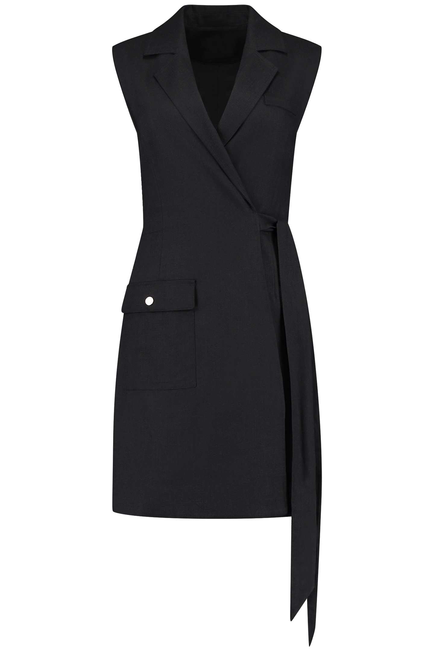 CHIA WRAP DRESS BLACK 2