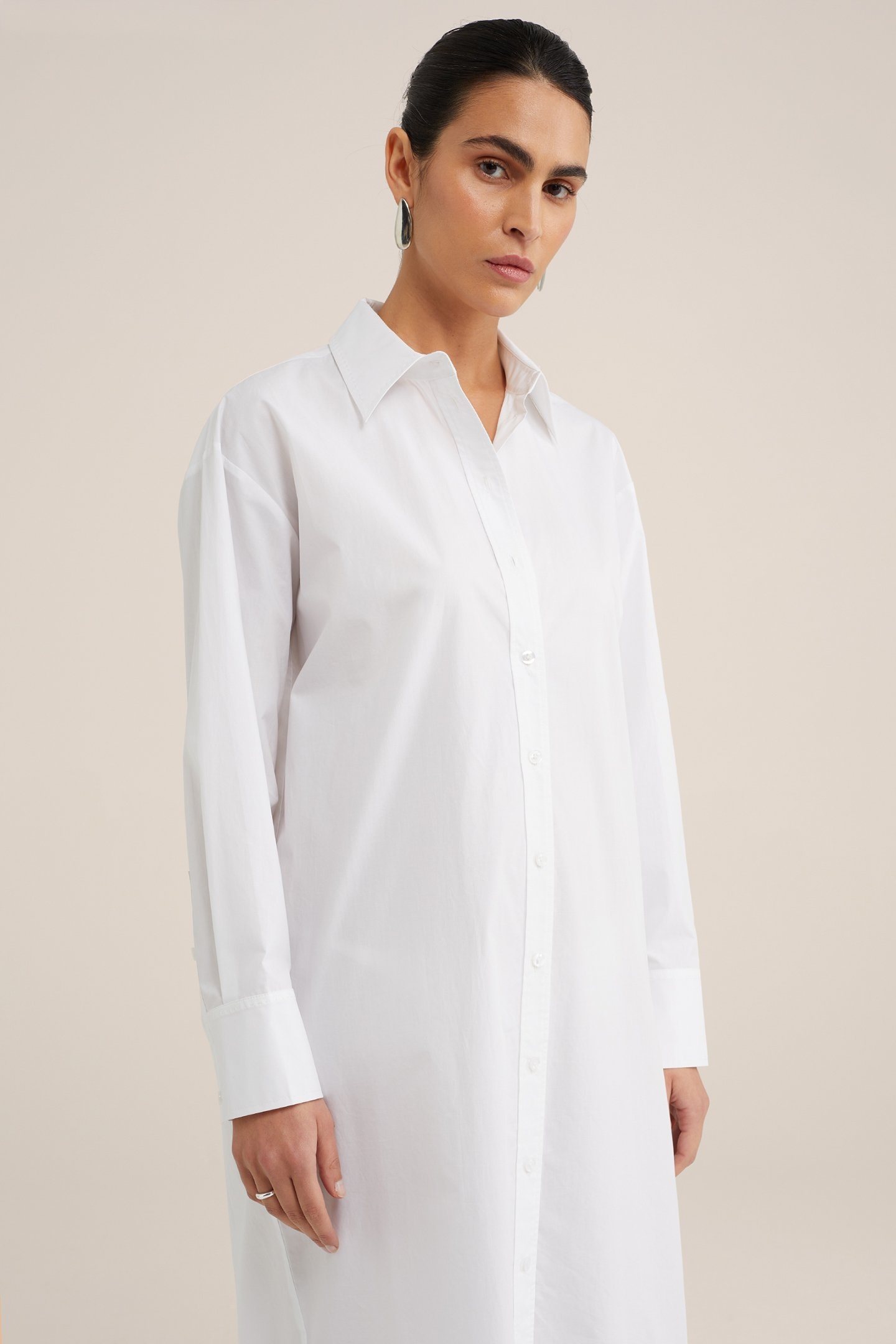 DRESS MID LENGTH WHITE 4