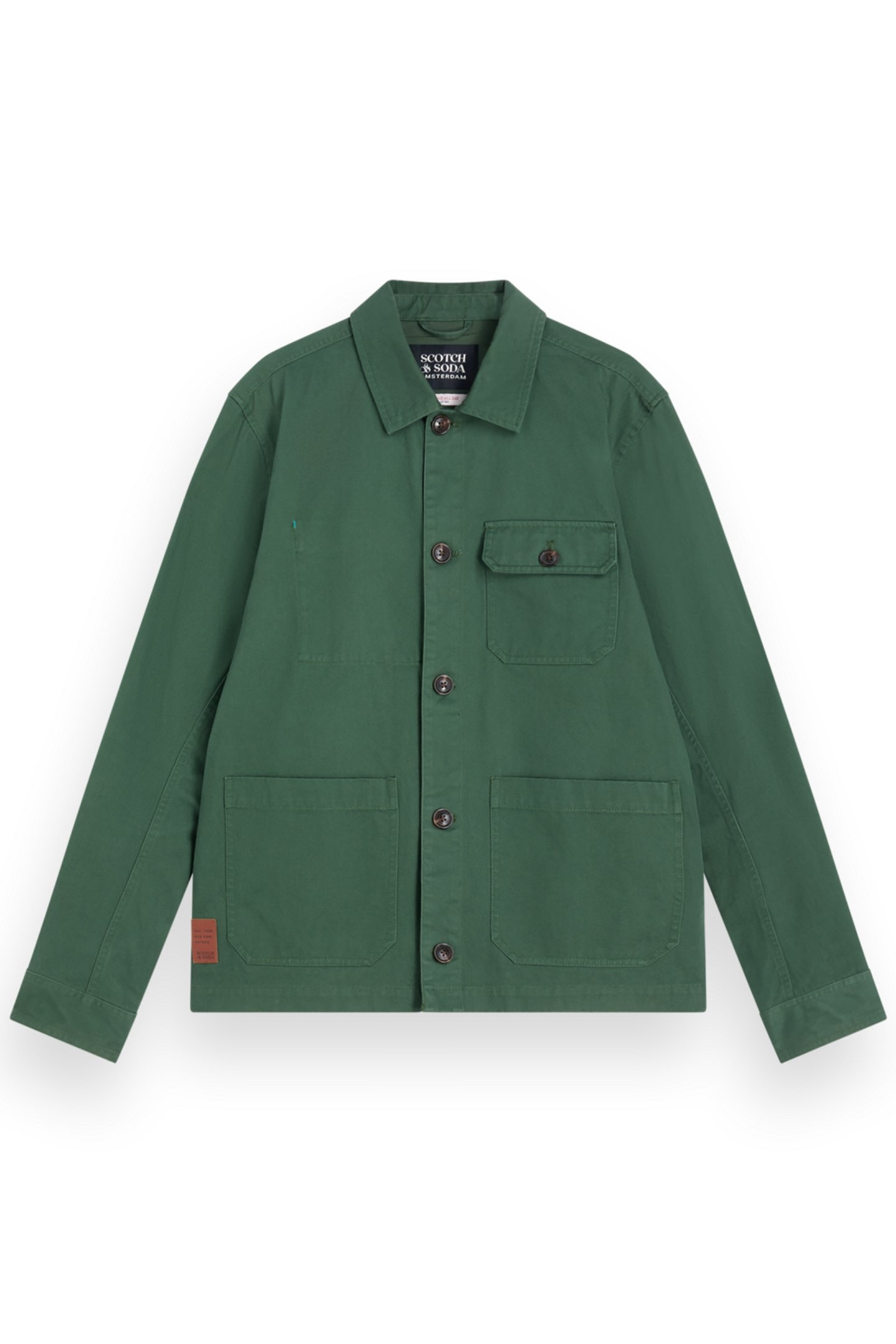 HEAVY TWILL WORKER JACKET PINE GREEN 4
