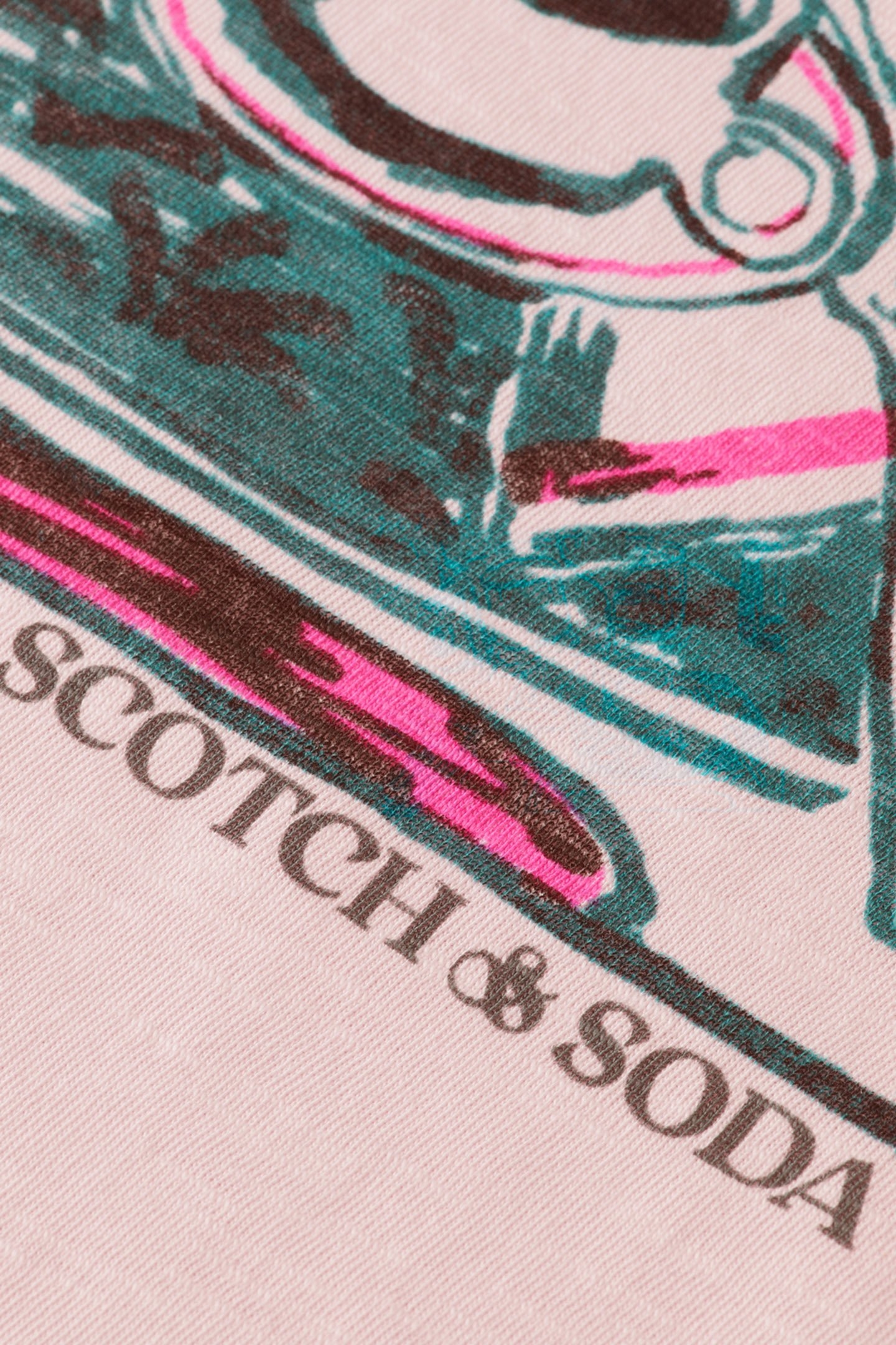 JOE JONAS X SCOTCH SODA RINGER T-SHIRT SOFT PINK 3