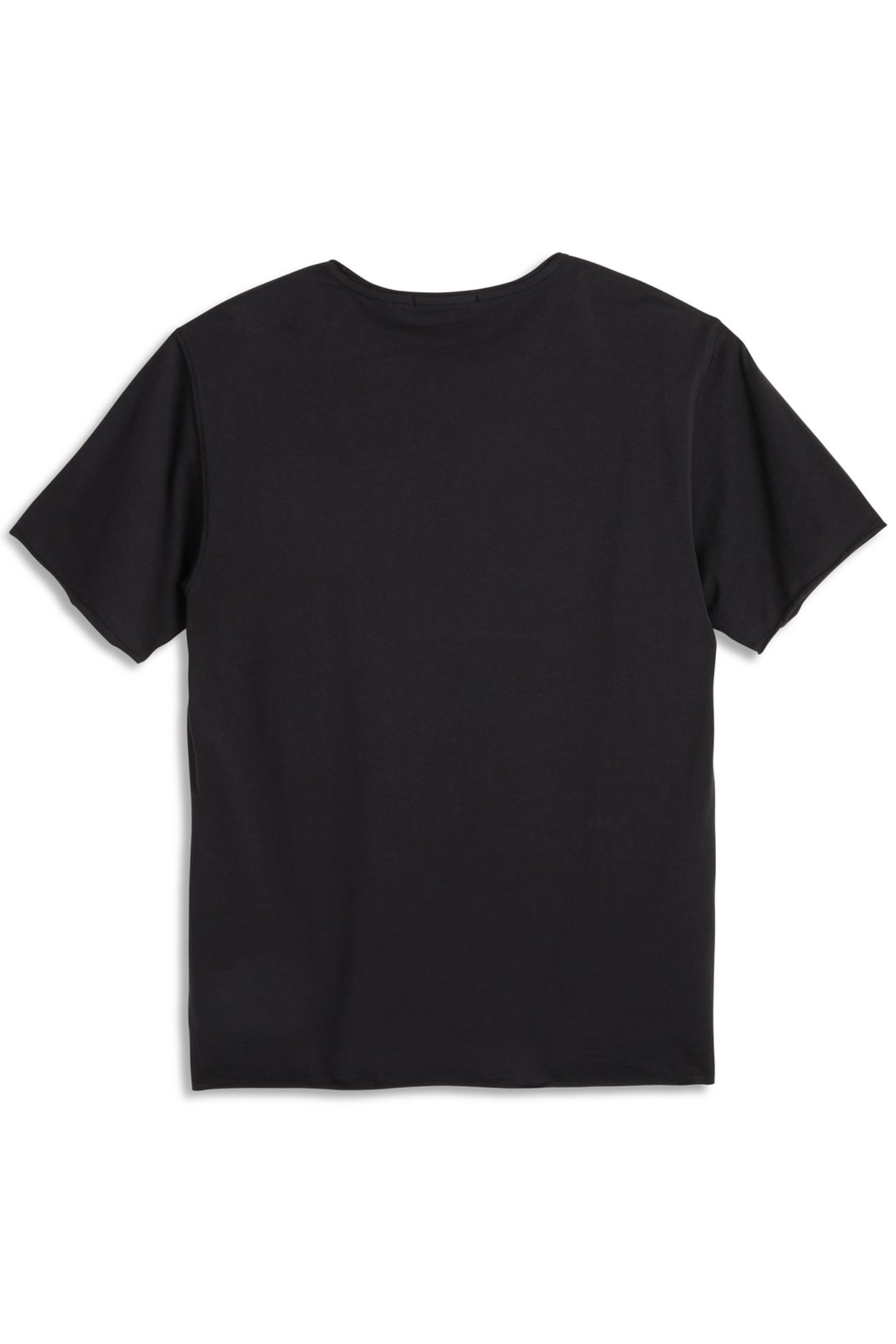 SS ROLL NECK TEE BLACK GREY 2
