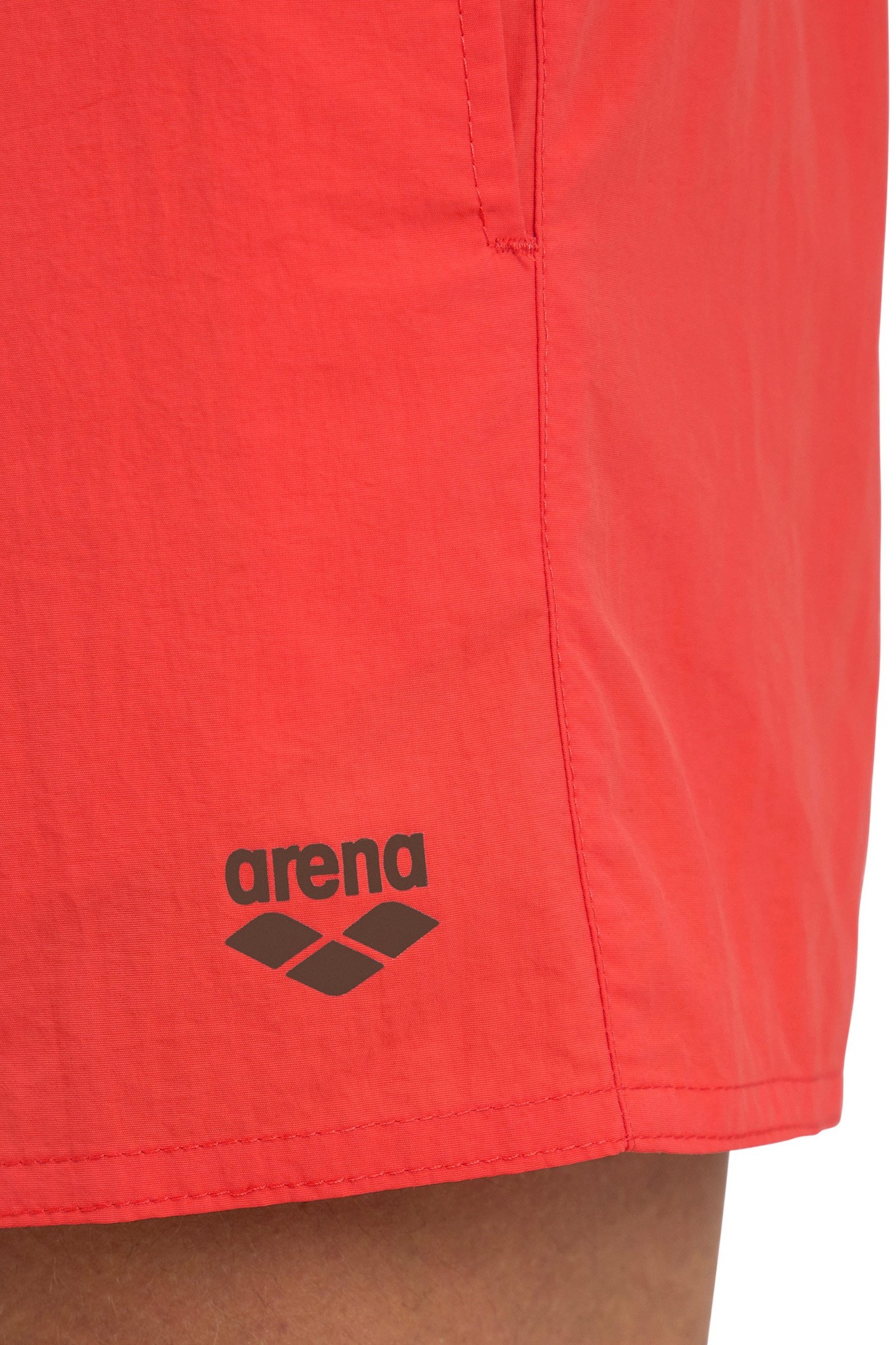MEN'S ARENA PRO_FILE BEACH SHORT FLUO RED-DARK OLIVE 4