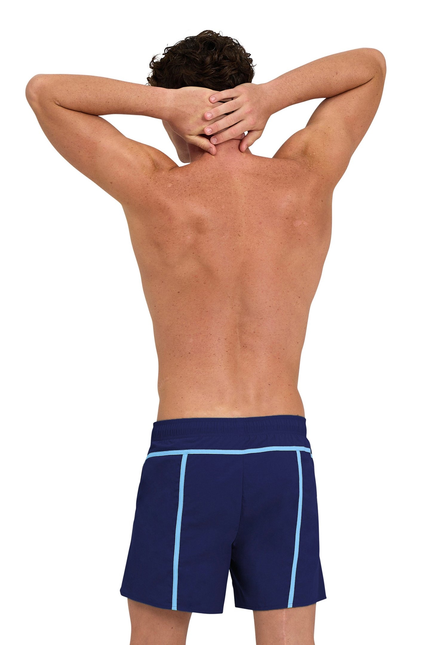 MEN'S ARENA PRO_FILE BEACH SHORT NAVY-TURQUOISE 2