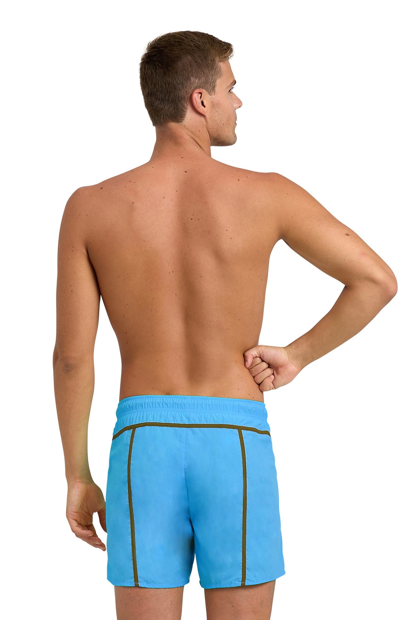 MEN'S ARENA PRO_FILE BEACH SHORT TURQUOISE-DARK OLIVE 2