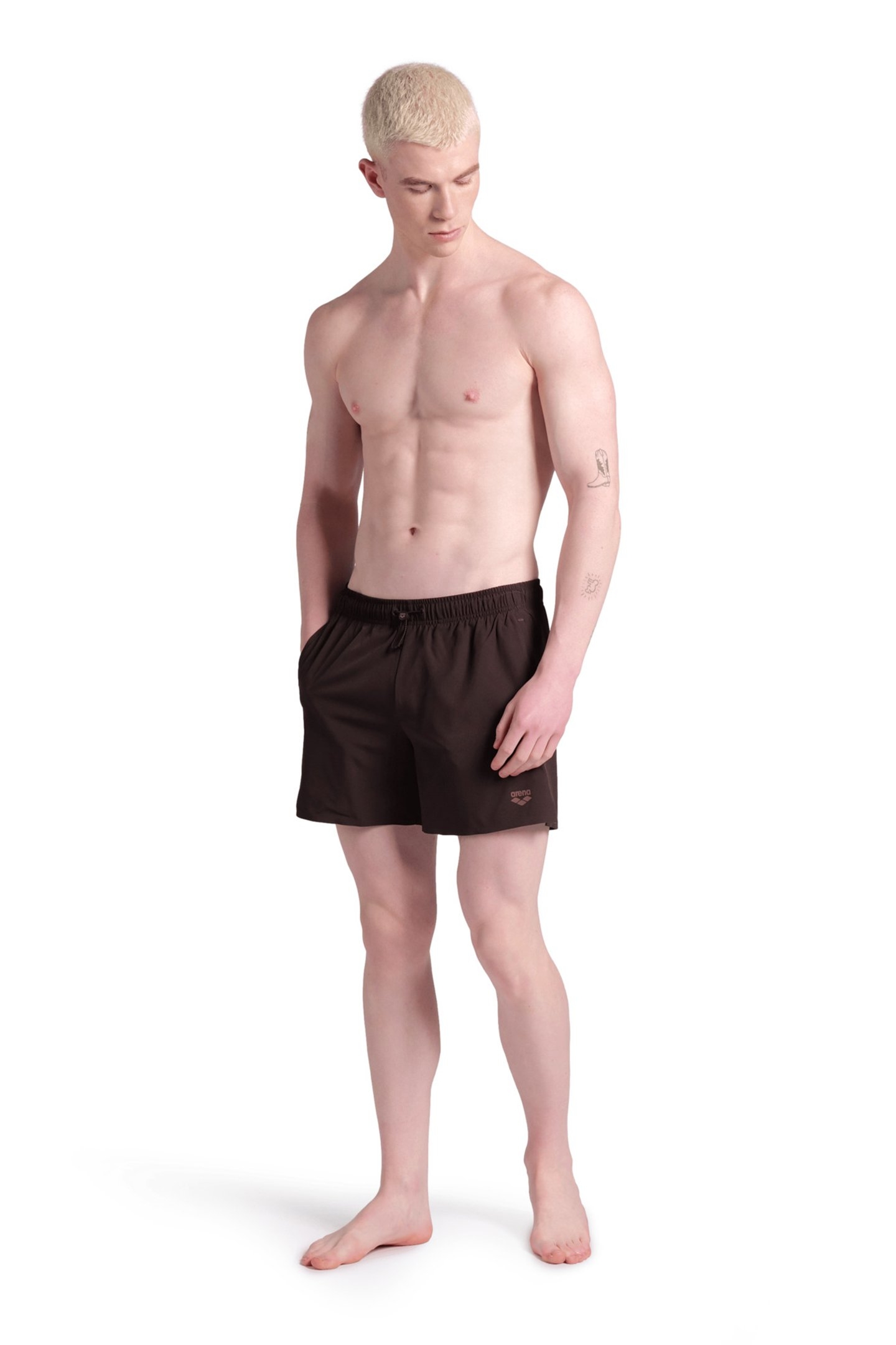MEN'S ARENA EVO BEACH SHORT SOLID SEPIA 3