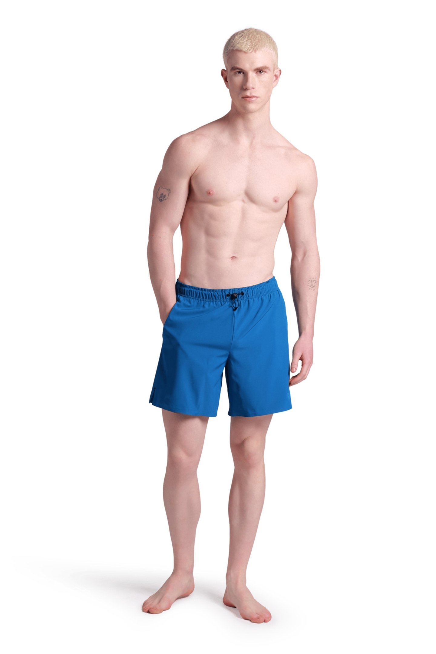 MEN'S ARENA EVO BEACH BOXER SOLID BLUE LAKE 3