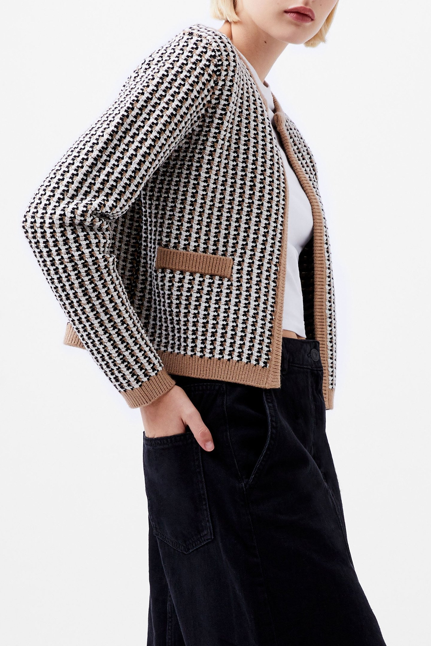 NOAR CARDIGAN OATMEAL MEL/CL CREAM 4