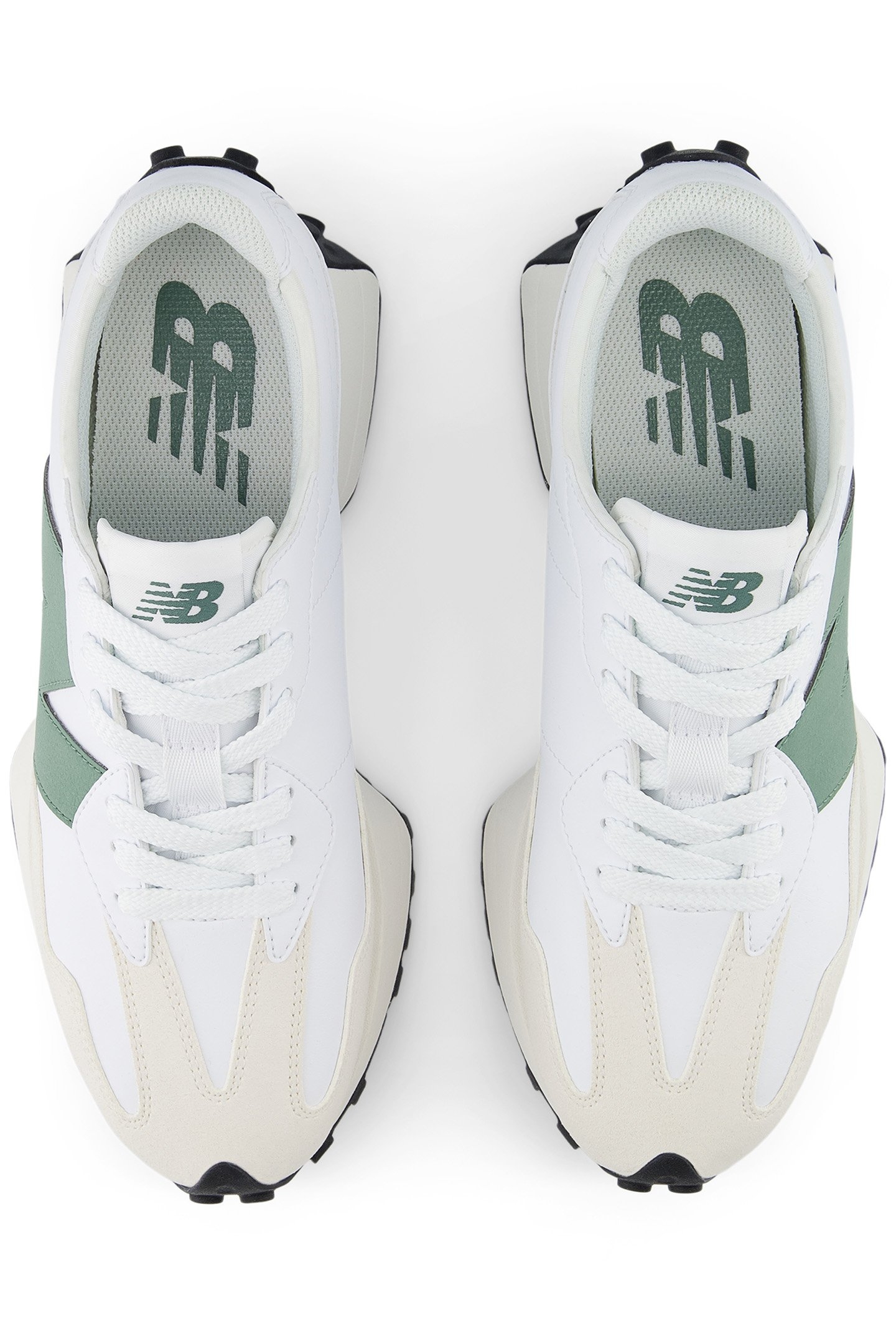U327SKC SNEAKERS IN WHITE & GREEN 3