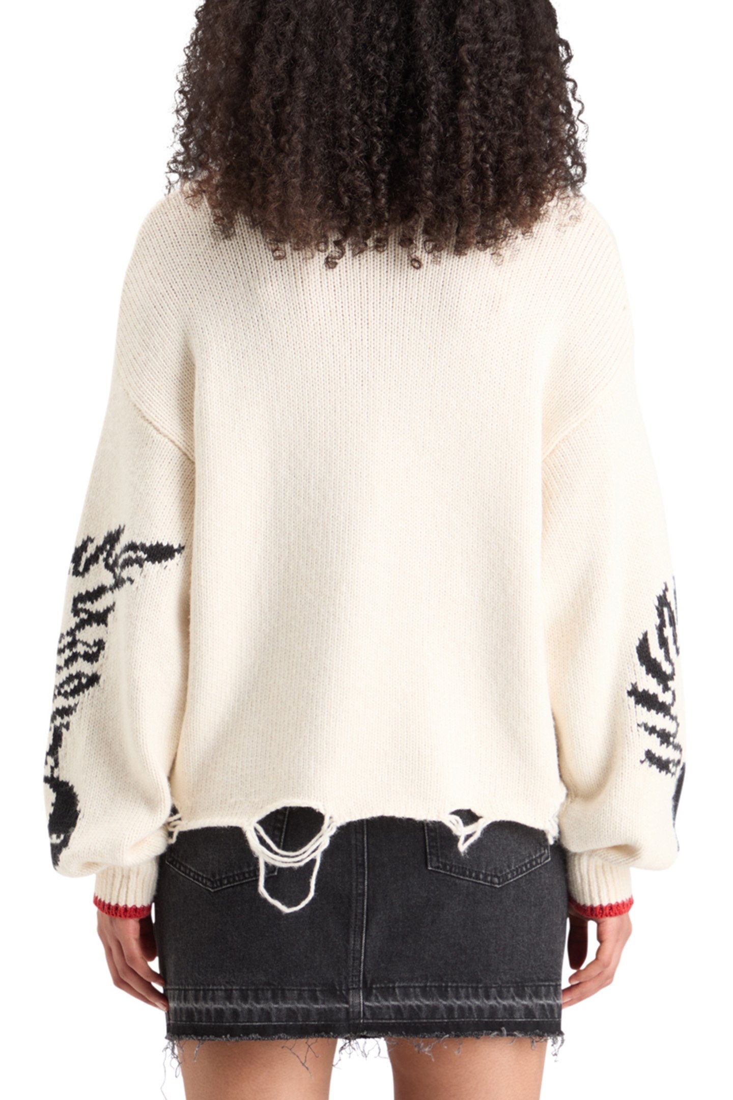 INTARSIA OVERSIZED PULLOVER SOFT ICE 2