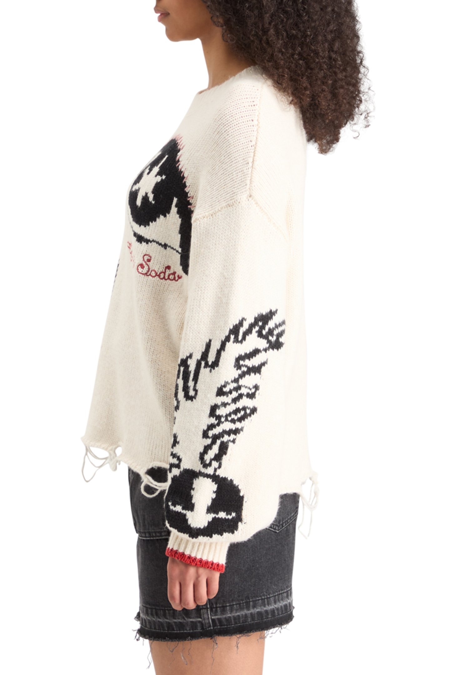 INTARSIA OVERSIZED PULLOVER SOFT ICE 6