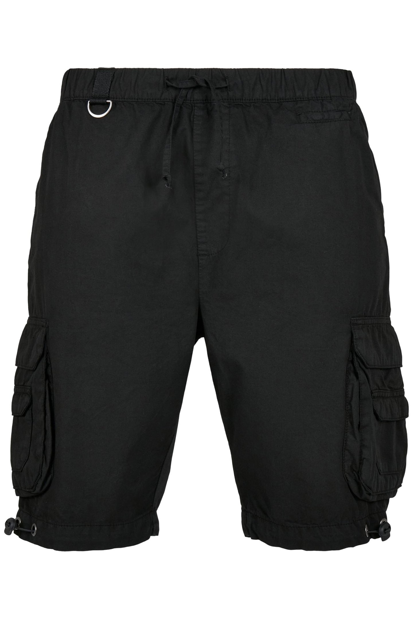 DOUBLE POCKET CARGO SHORTS BLACK 1