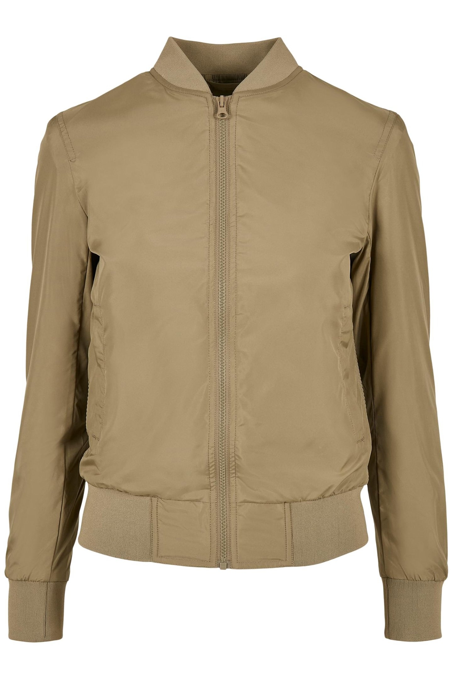 LADIES LIGHT BOMBER JACKET KHAKI 1