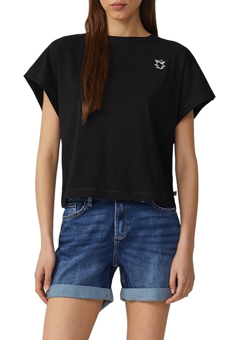 S.OLIVER-QS T-SHIRTS BLACK 1