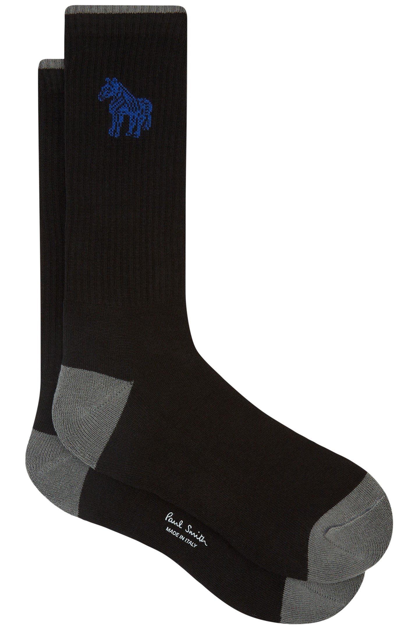 SOCK ZEBRA BLACK 1