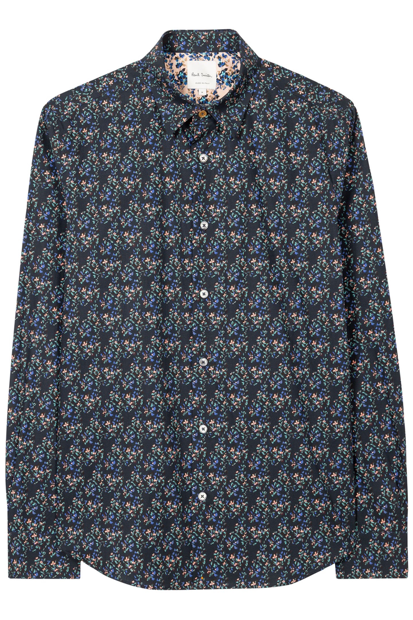 S/C SLIM FIT SHIRT NAVY 3