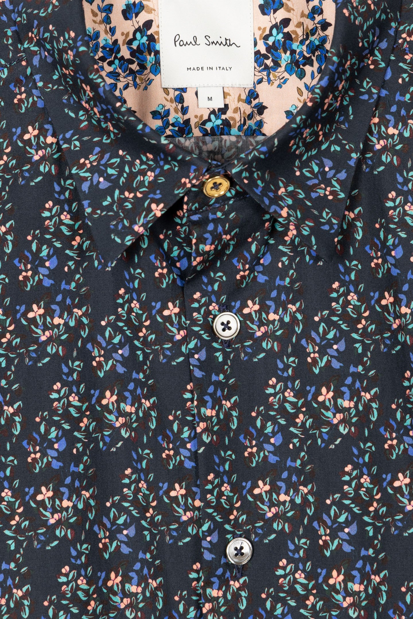 S/C SLIM FIT SHIRT NAVY 7