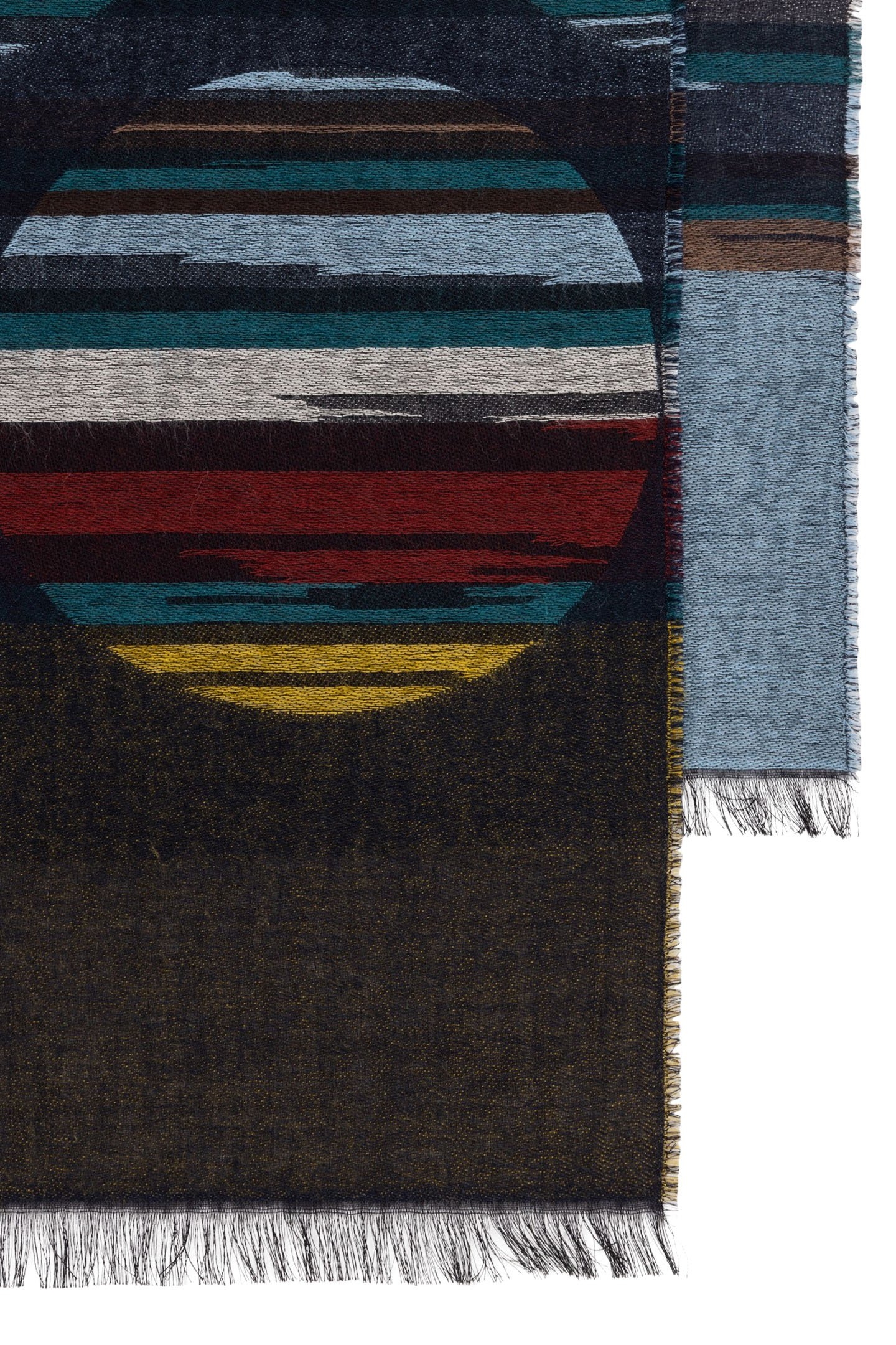 MEN SCARF SIGNATURE POLKA BLACK 2