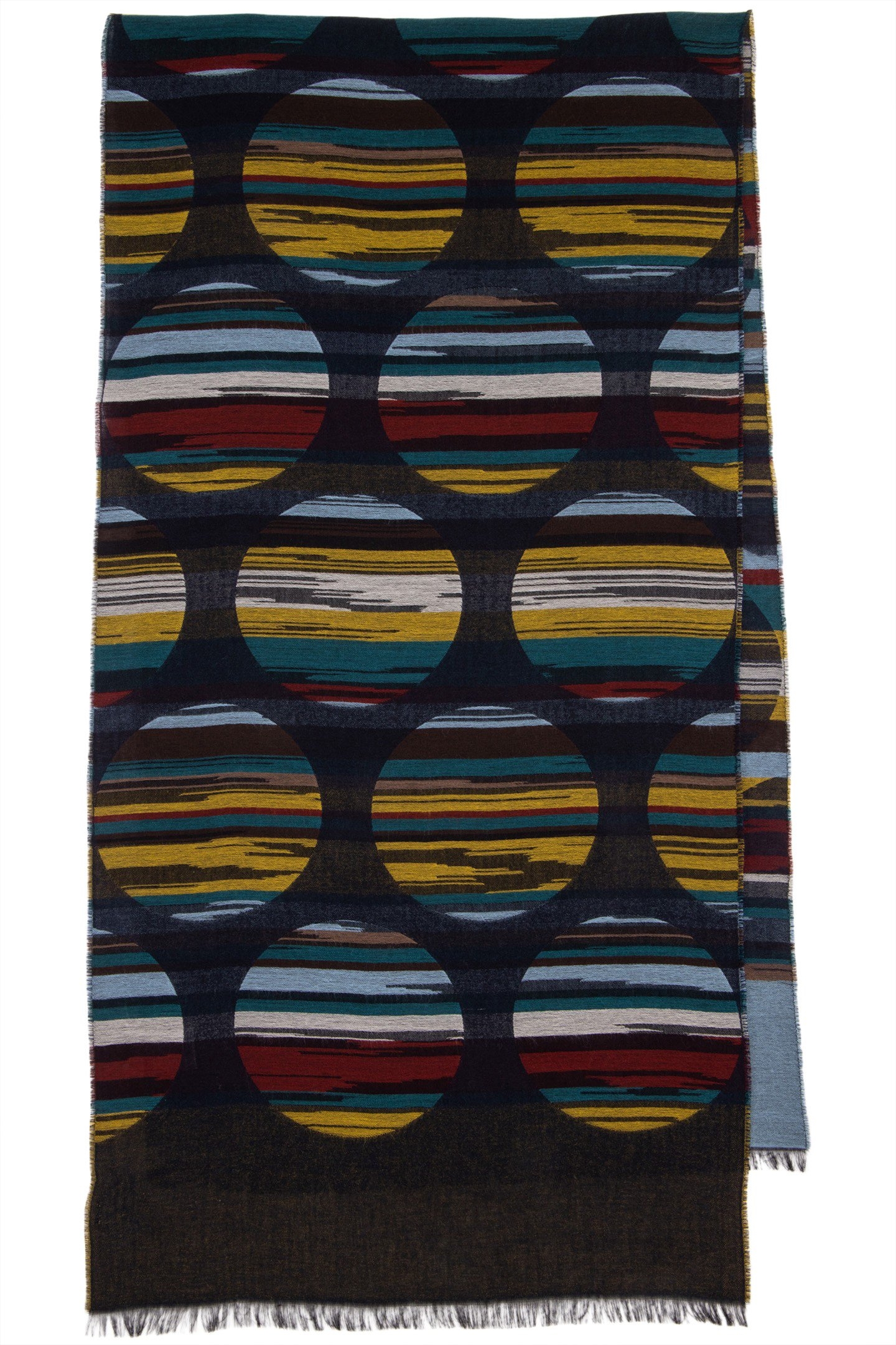 MEN SCARF SIGNATURE POLKA BLACK 1