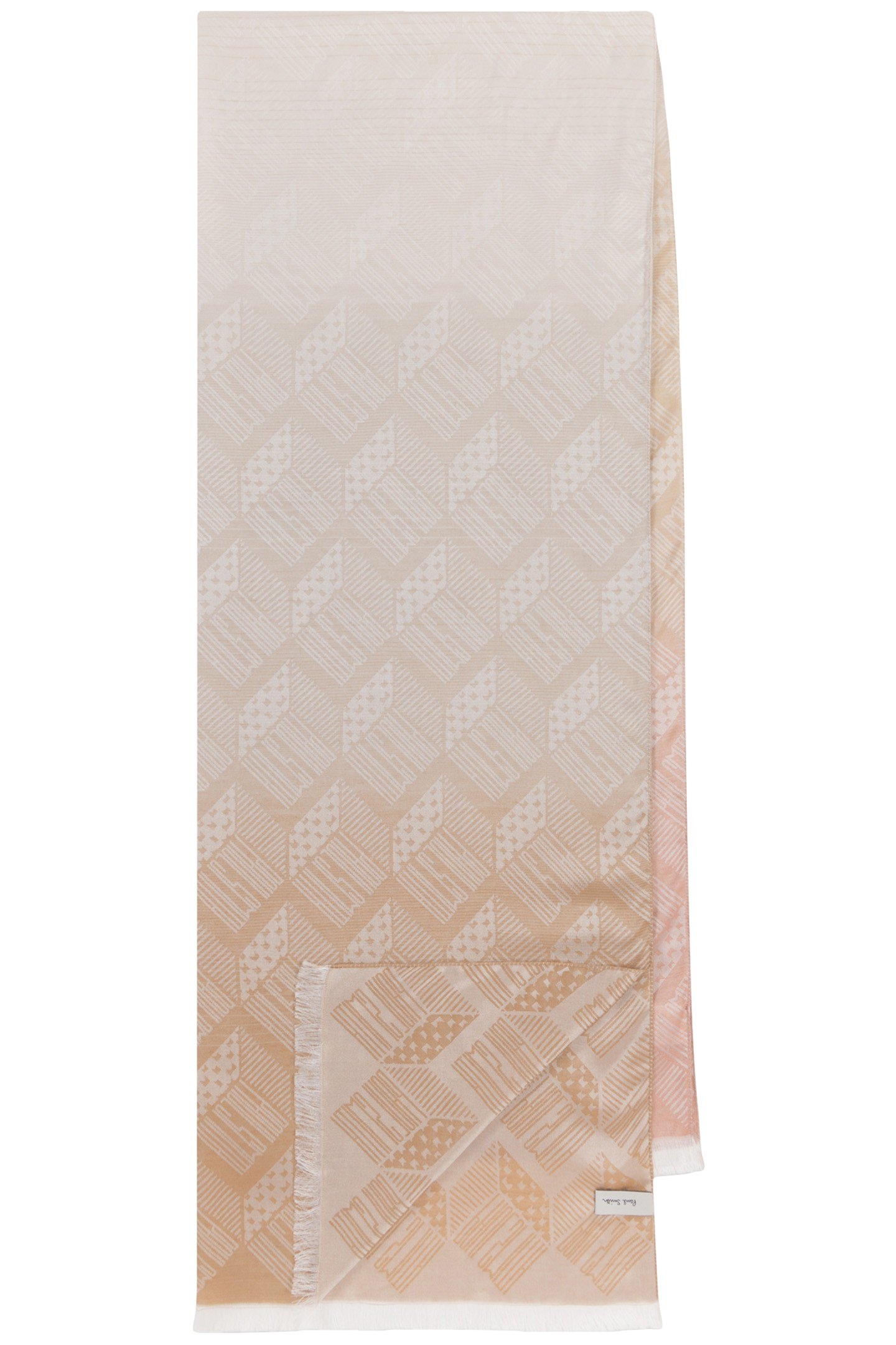 SCARF PS CUBE JACQUARD OFF WHITE 1