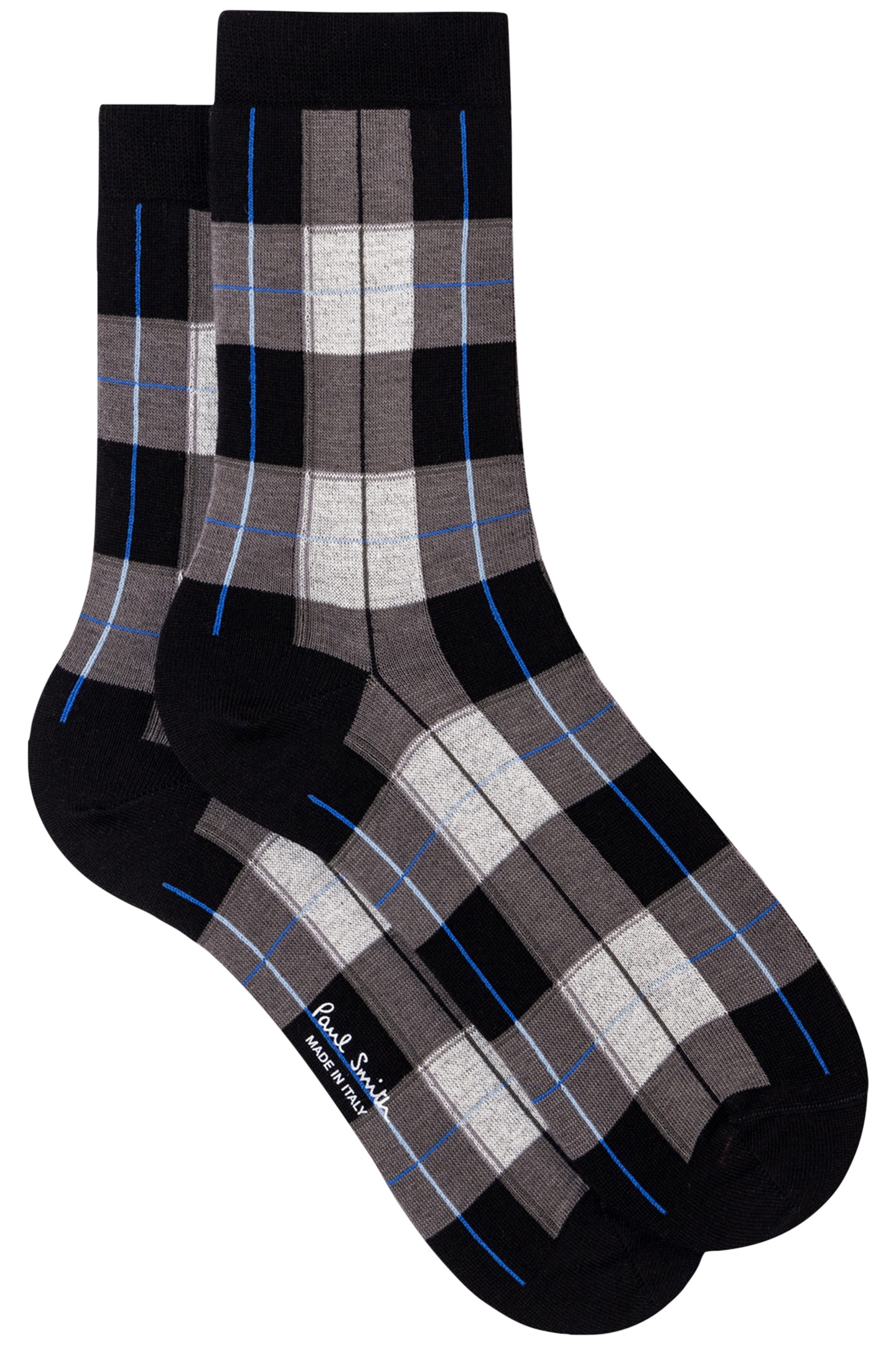 SOCK BUFFALA CHECK BLACK 1