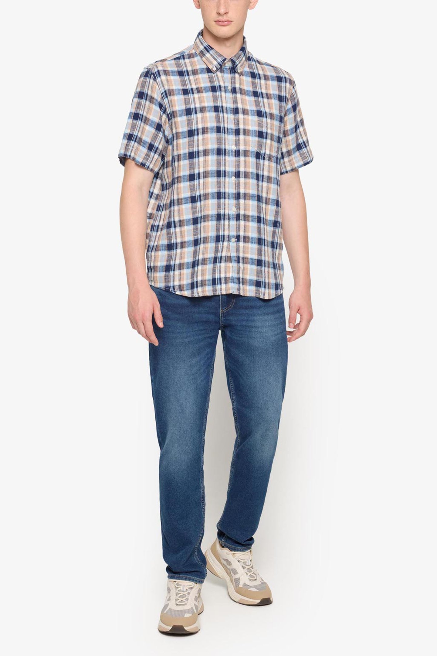 PANSI WAFFLE CHECK HAZEL BROWN 3