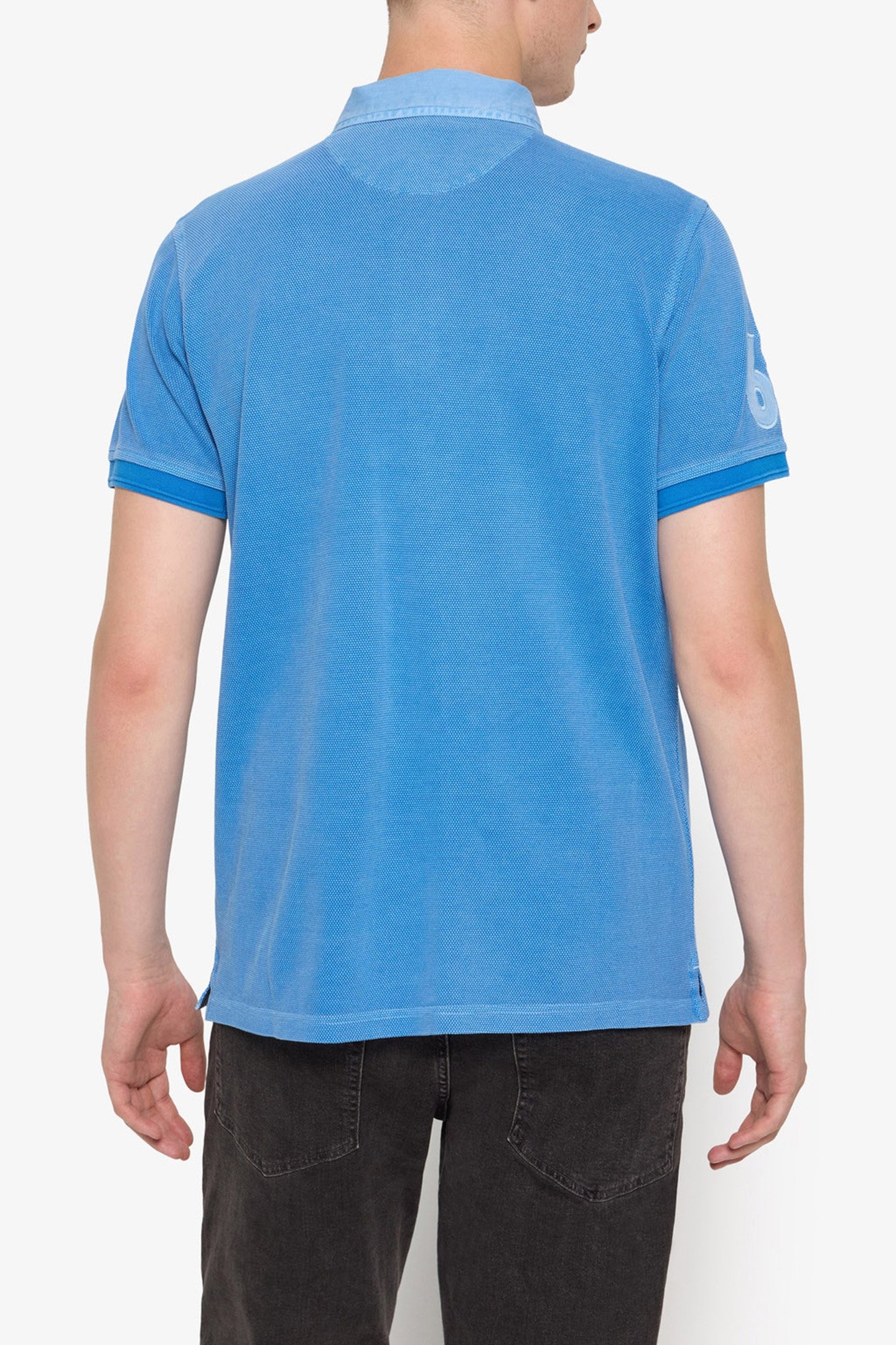 OSCARSI BADGE POLO BLUE SLIP STREAM 2