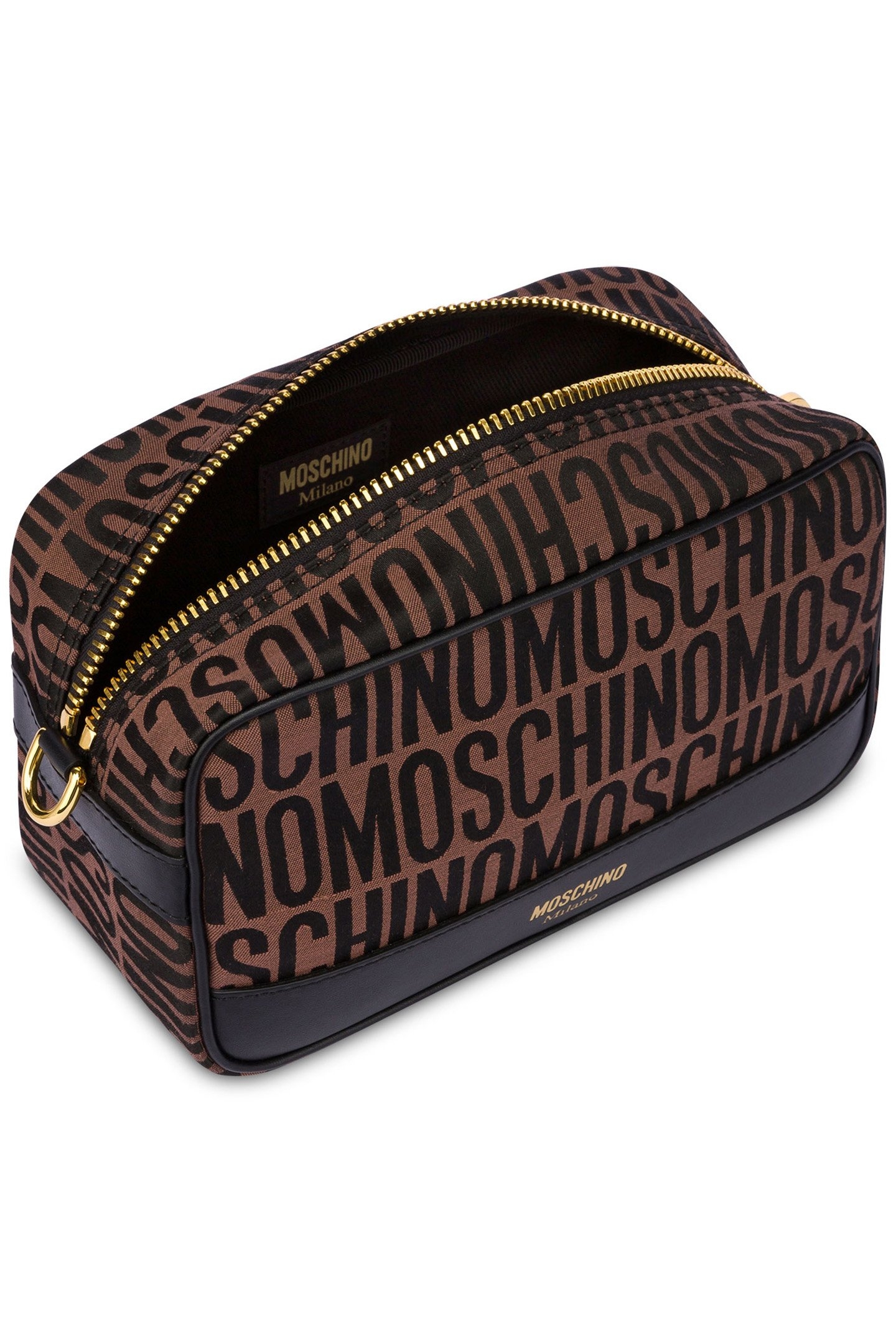 ALLOVER LOGO NYLON BEAUTY CASE BROWN 3