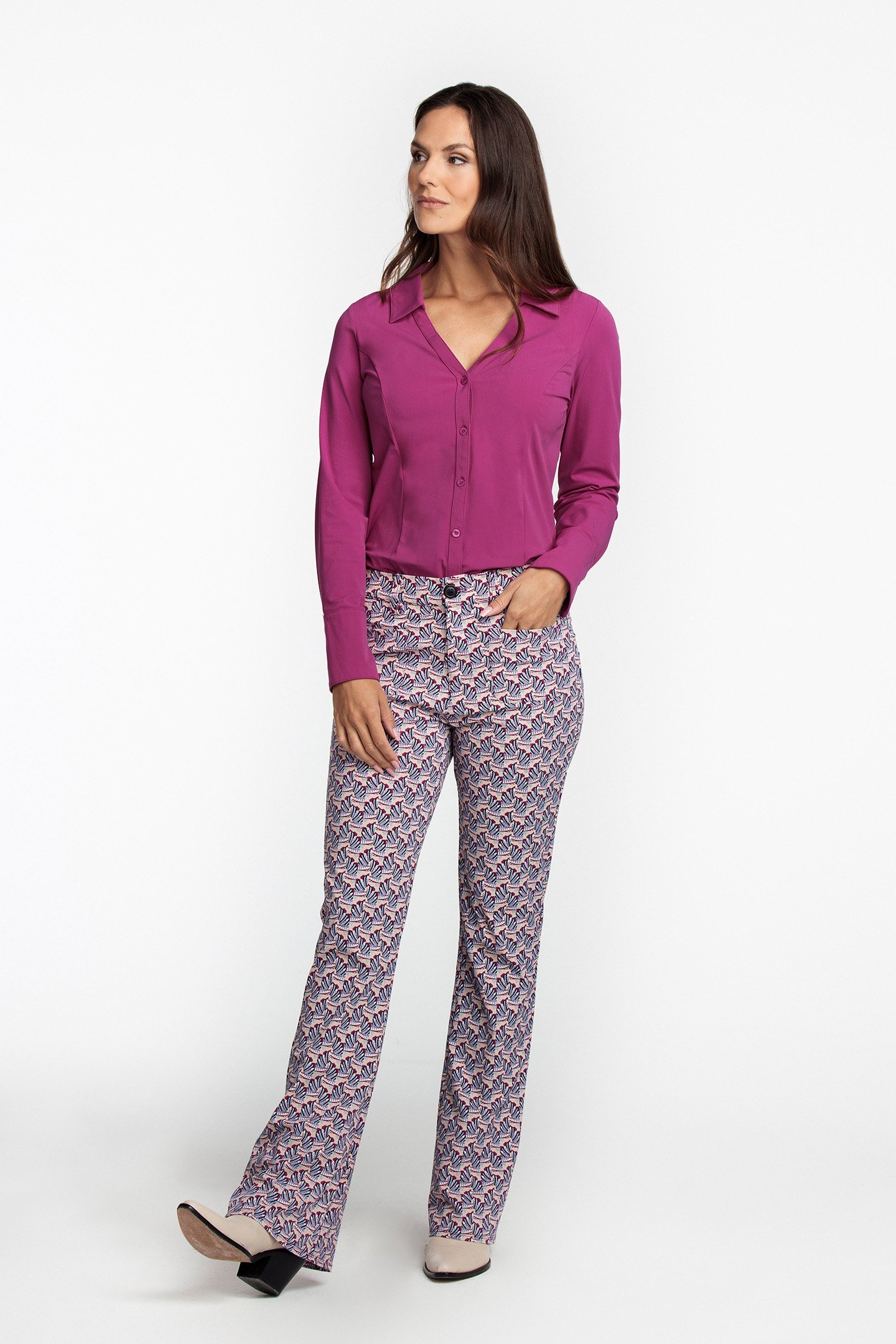 PANTS TRAVEL AFRICAN MOTIF PRINT PRINT REDS 1