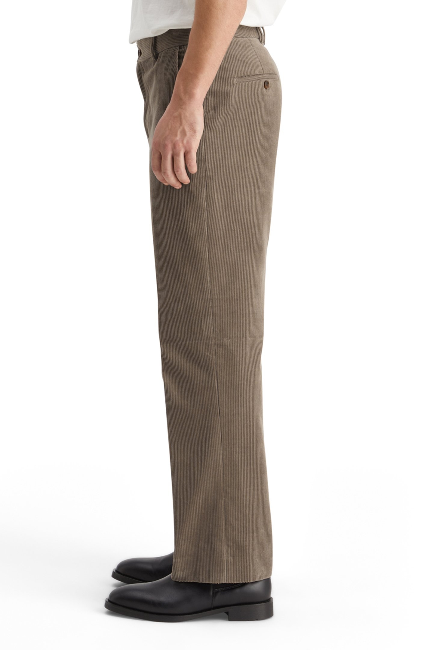 STRAIGHT FIT COTTON CORDUROY CHINO CAPPUCHINO 7