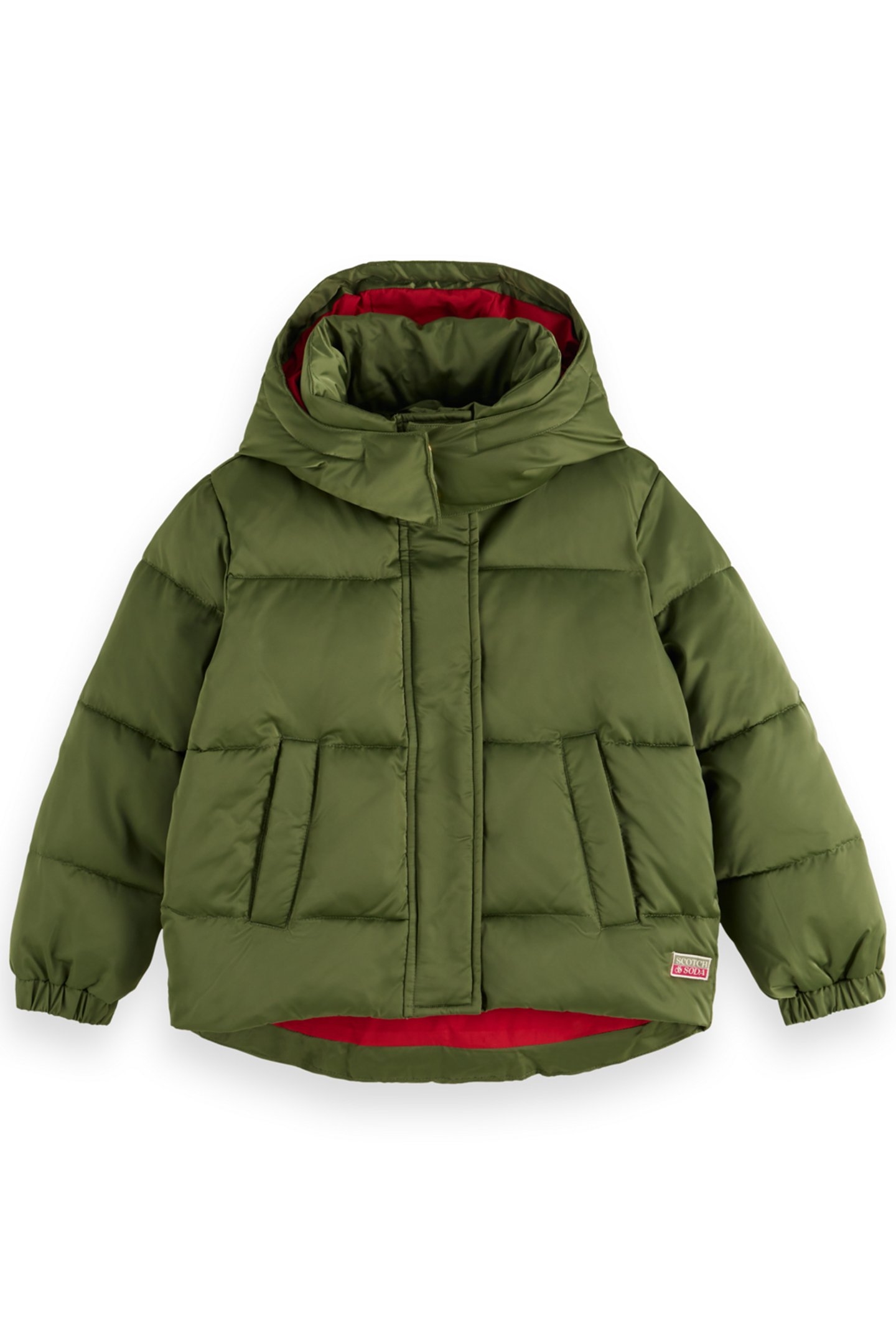 GIRL SHORT PUFFER JACKET NEW MILITARY 1
