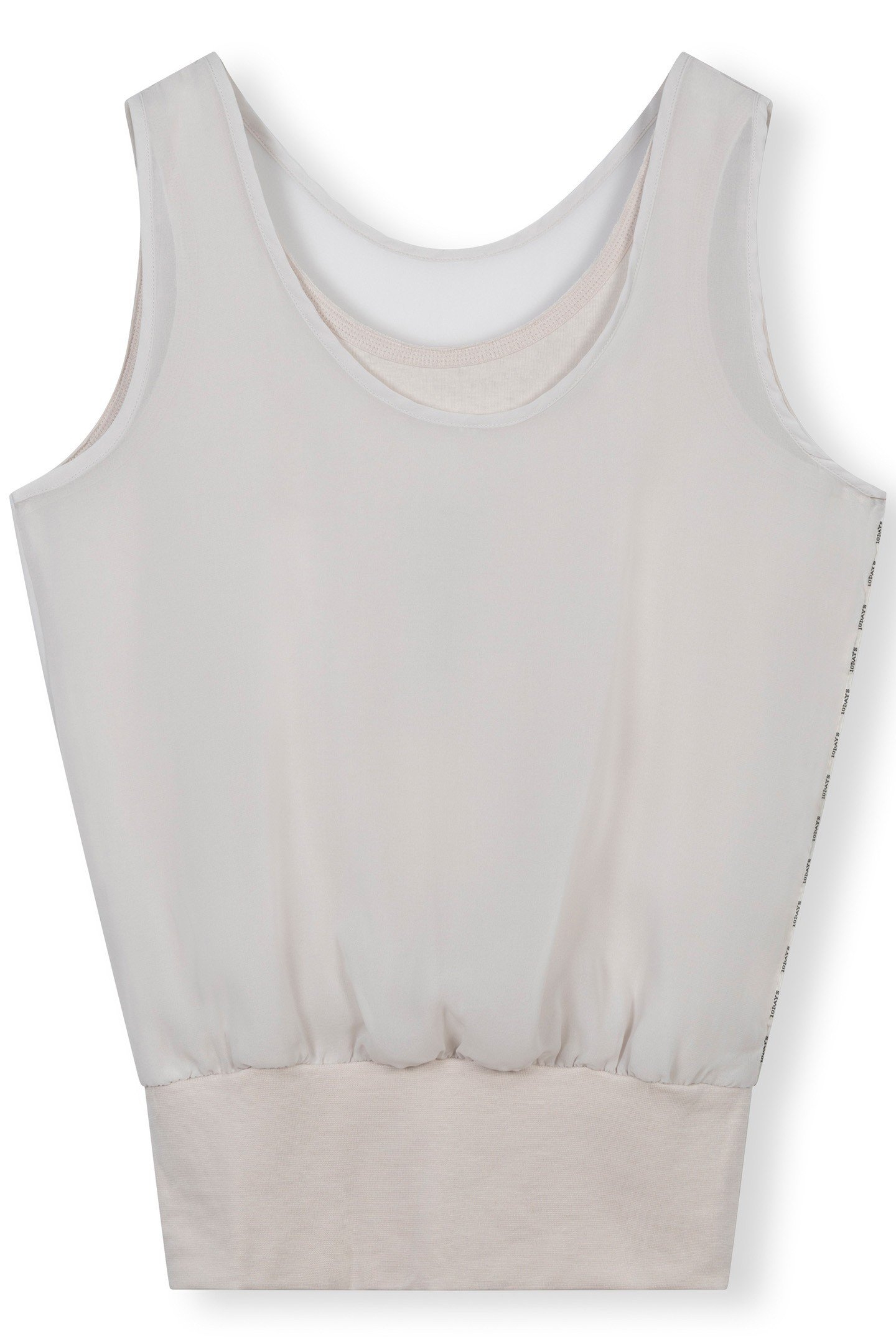 SLEEVELESS TOP CHIFFON LIGHT SAFARI 4