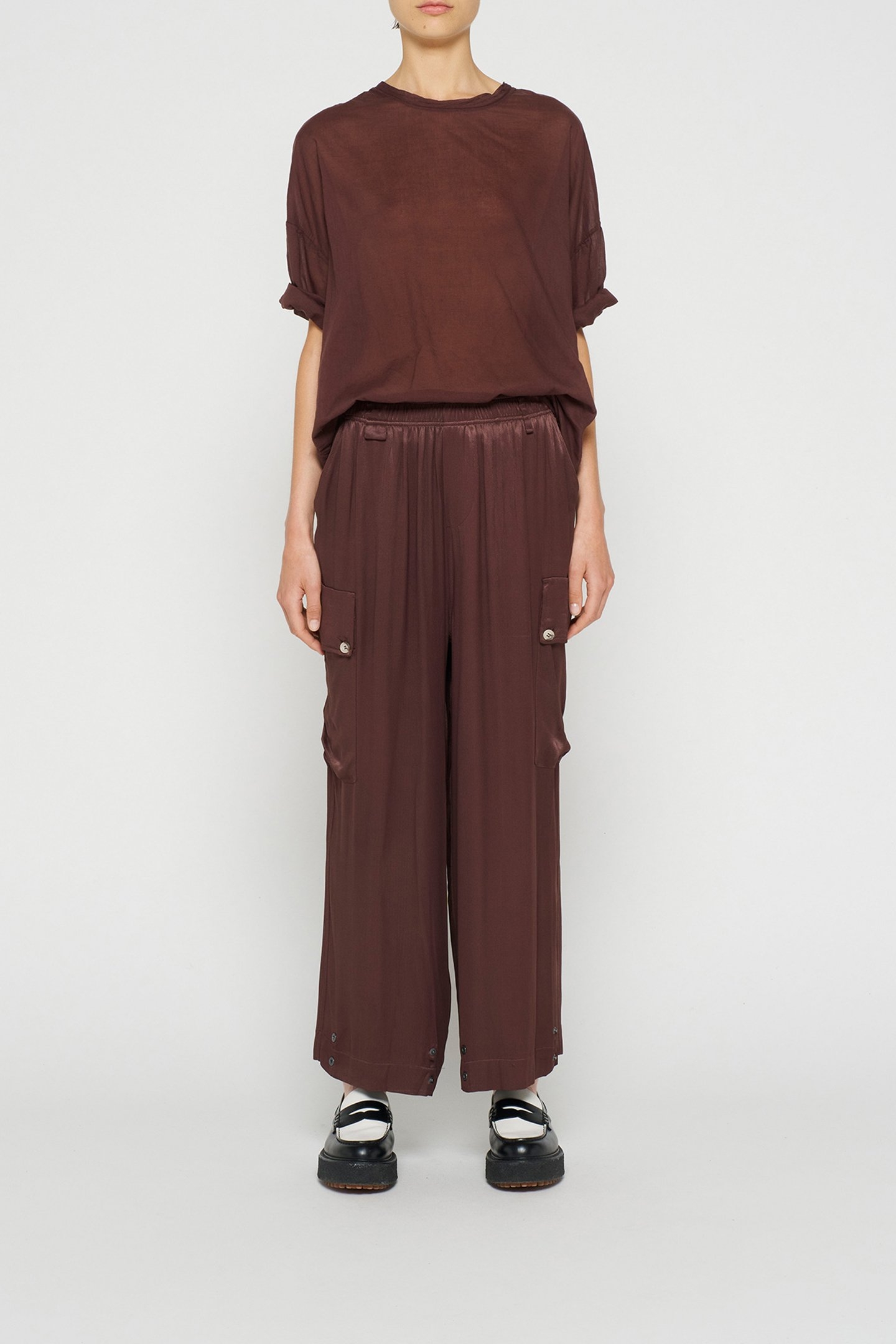 UTILITY PANTS SATIN AUBERGINE 2