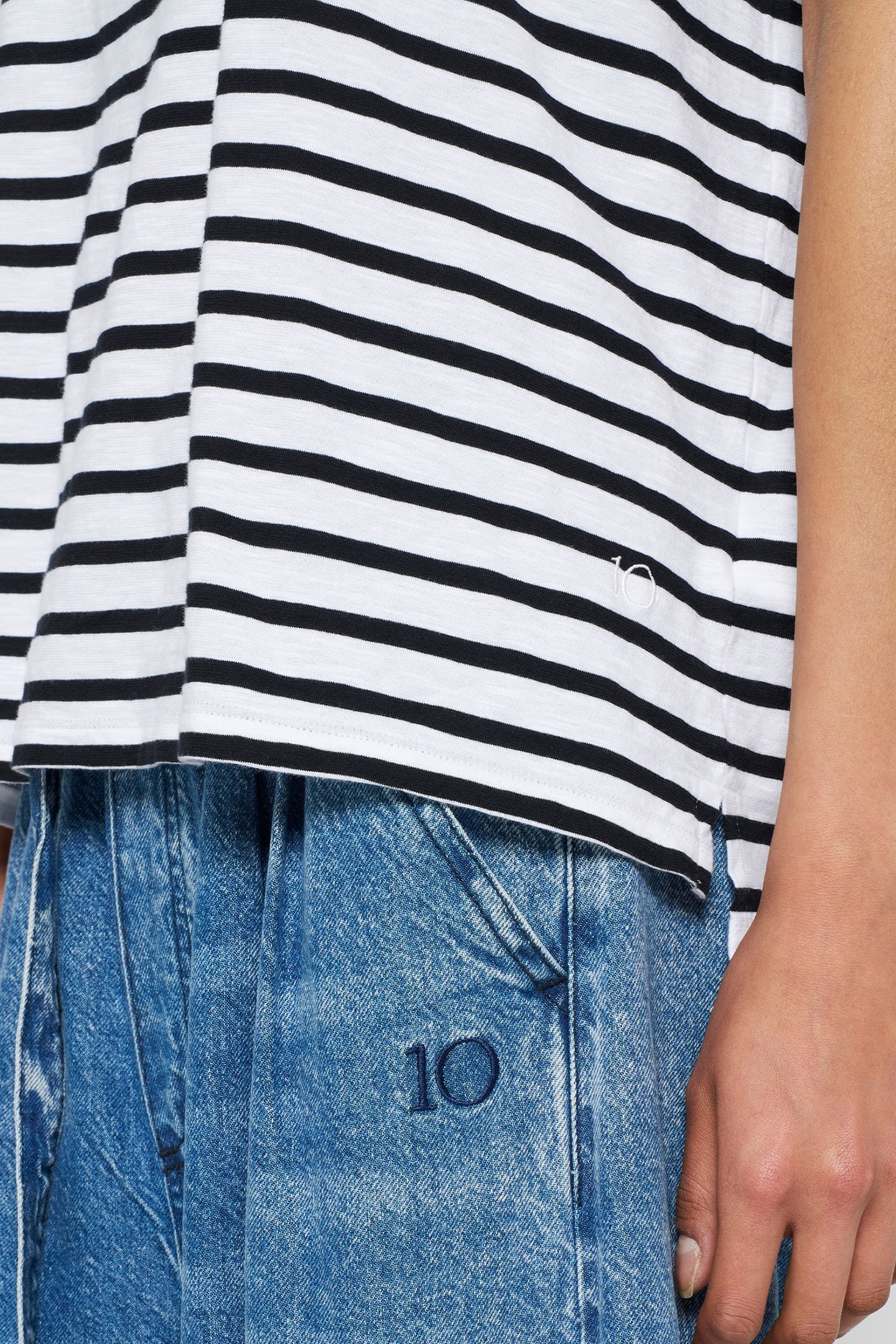 FLOWY DENIM PANTS BLUE DENIM 5