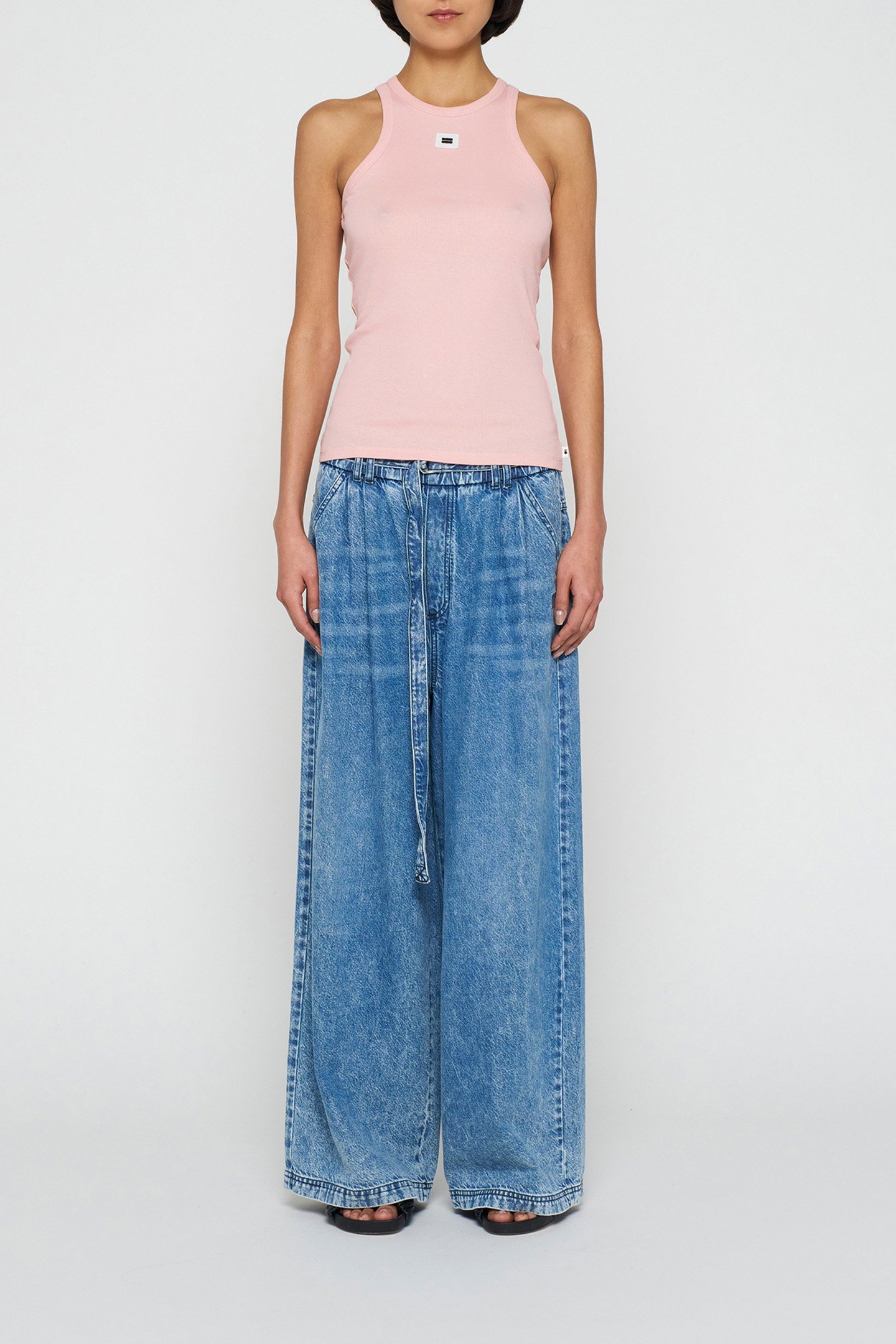 TANK TOP RIB DUSTY PEACH 2