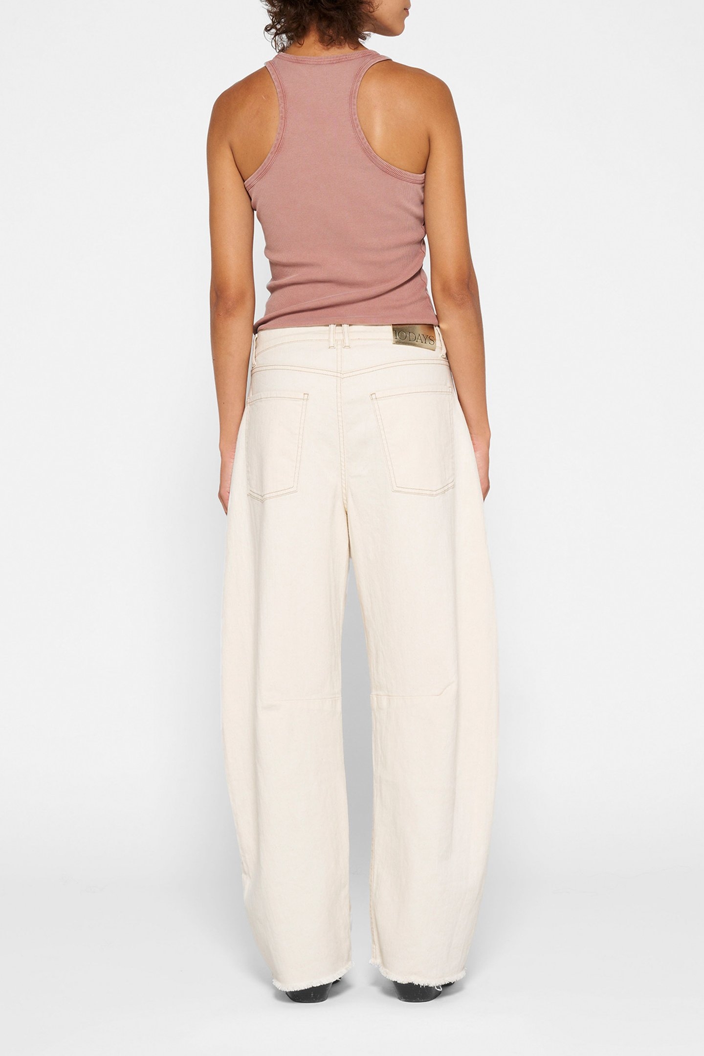 TANK TOP RIB SADDLE BROWN 3